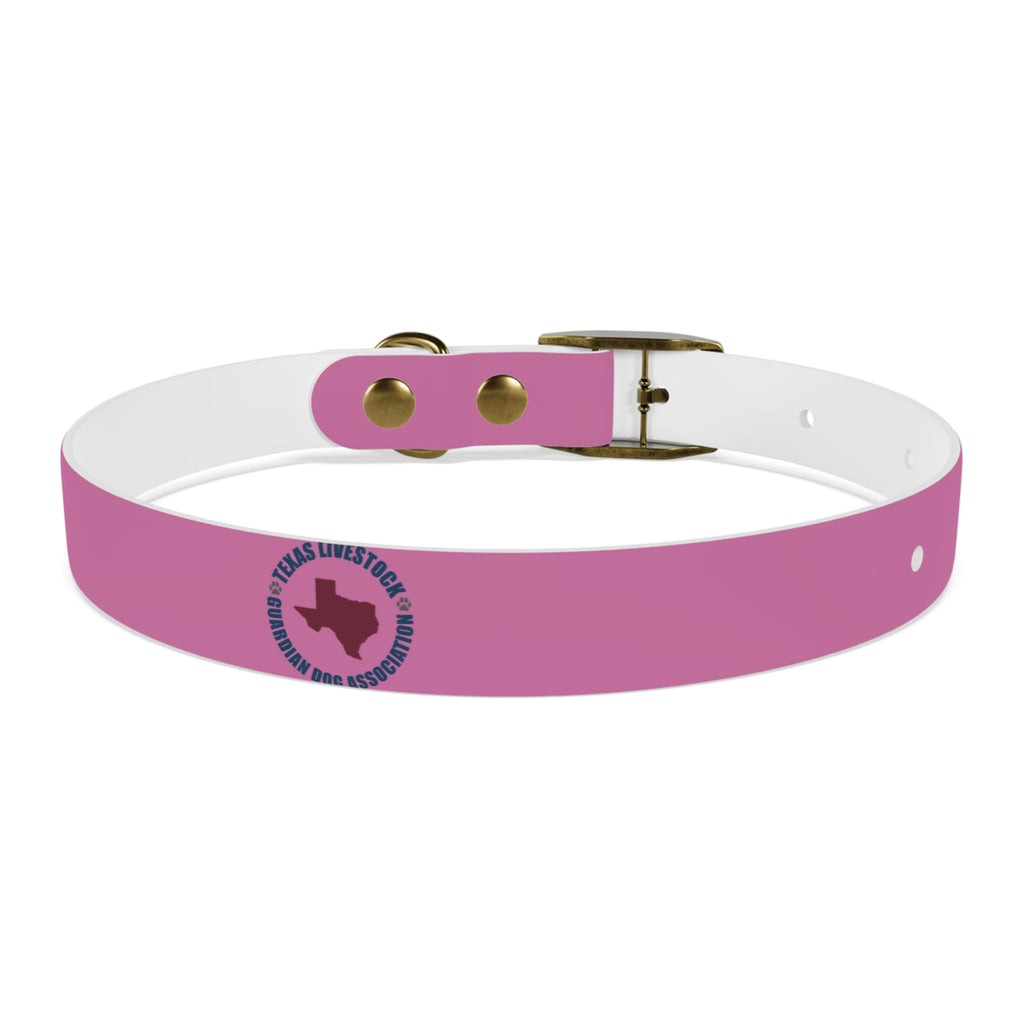 Pink Texas Livestock Association Dog Collar — Adjustable Pet Collar