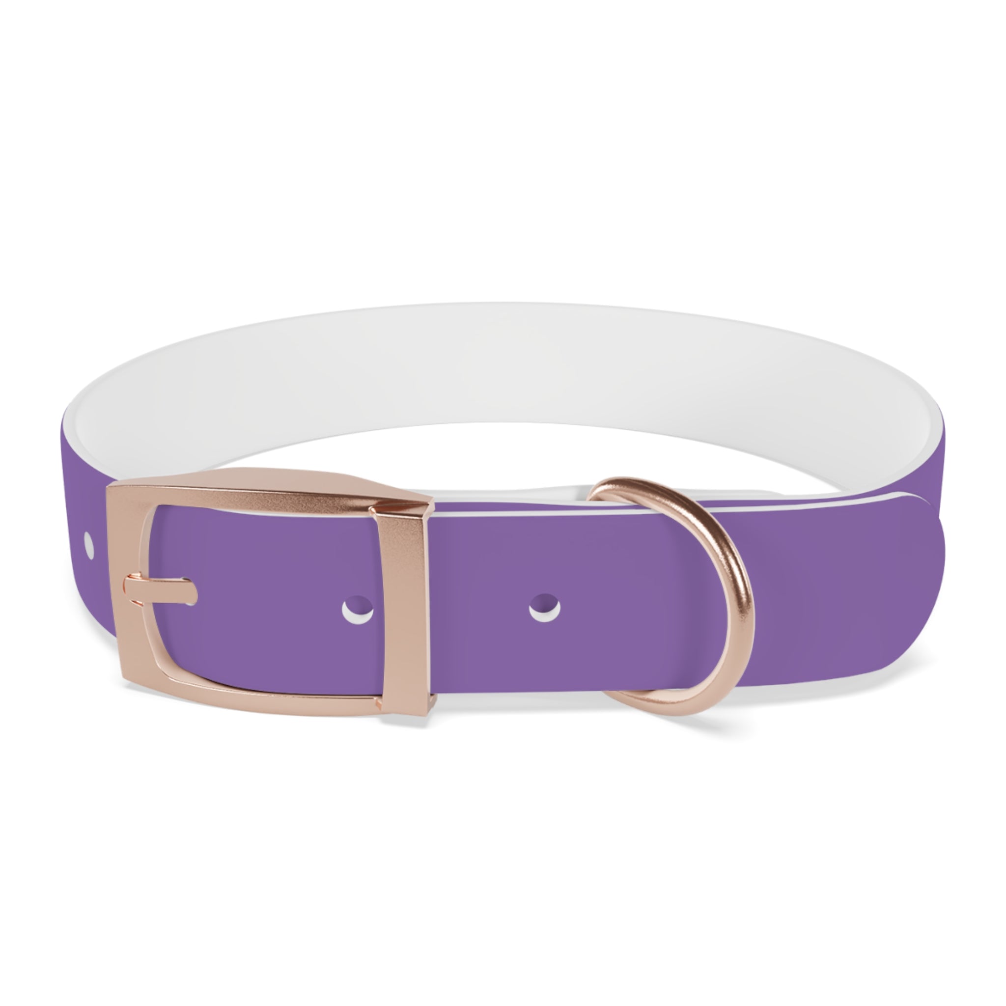 Purple Custom Dog Collar with Texas Livestock Logo — Durable Adjustable Pet Collar
