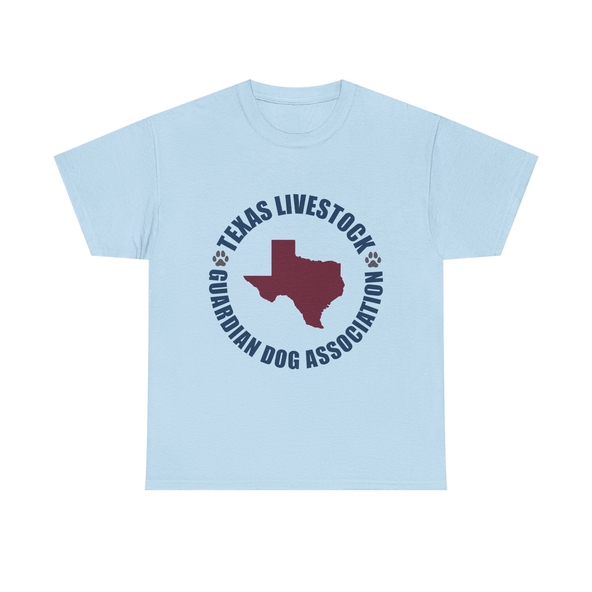Texas Livestock Guardian Dog Association Tee — State Paw Print Logo Shirt
