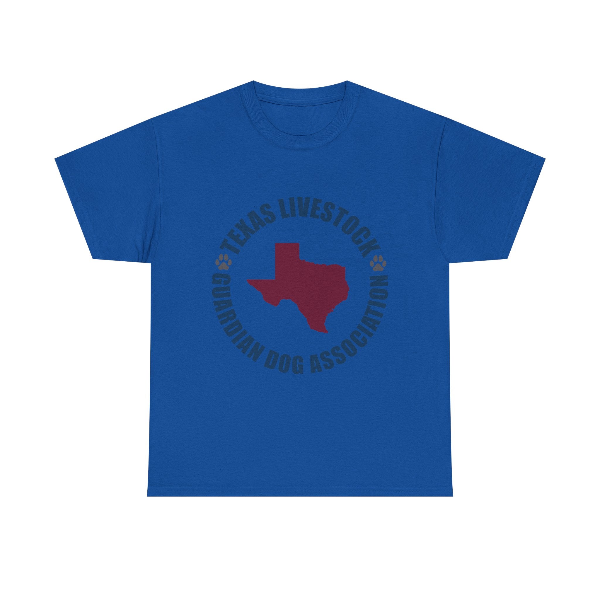 Texas Livestock Guardian Dog Association Tee — State Paw Print Logo Shirt