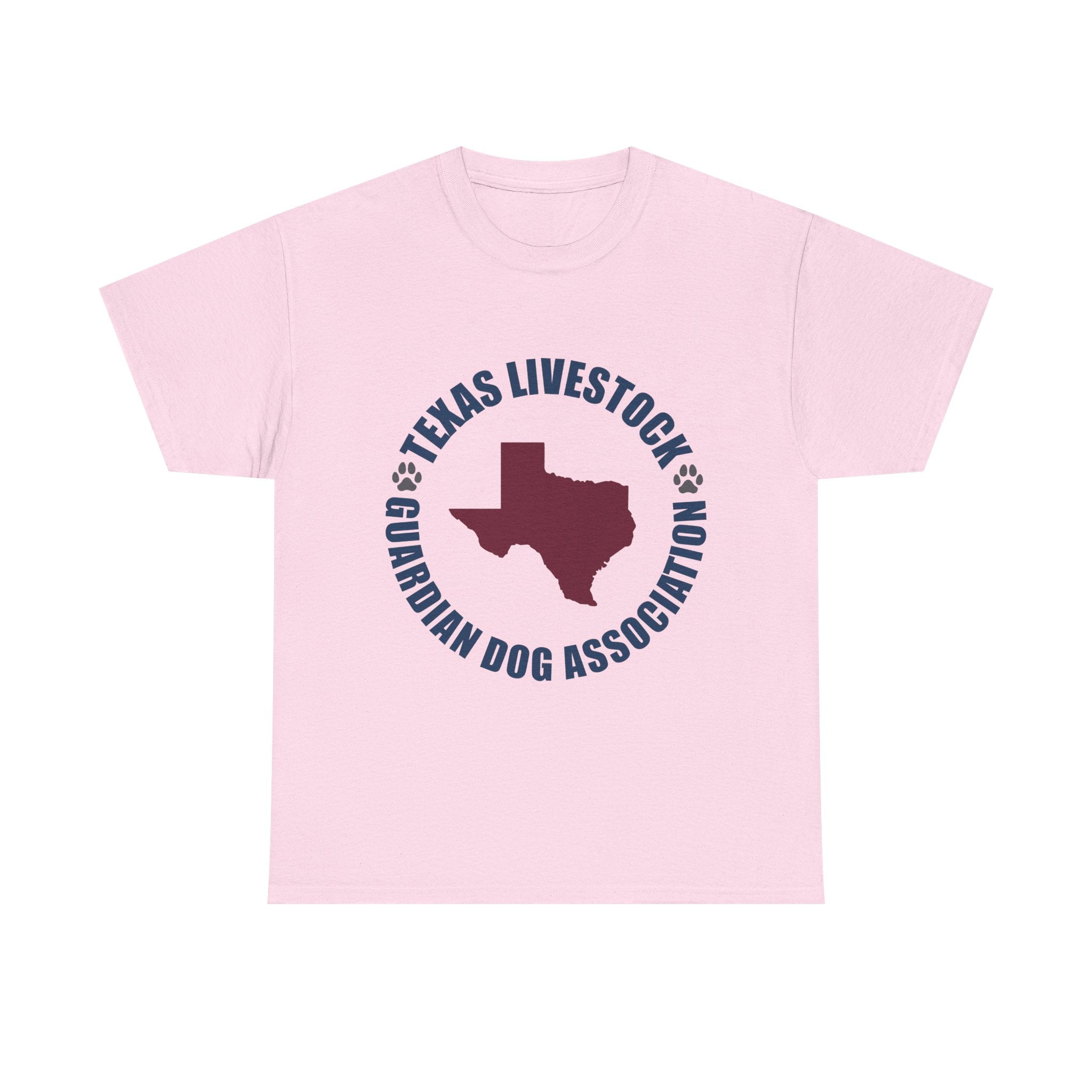 Texas Livestock Guardian Dog Association Tee — State Paw Print Logo Shirt