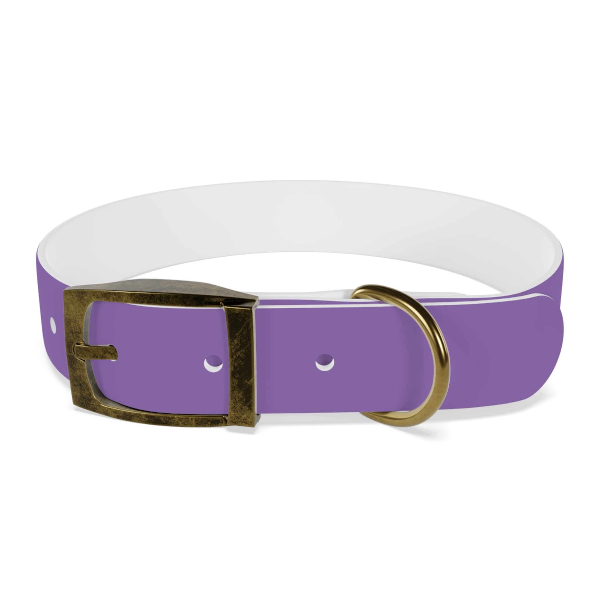 Purple Custom Dog Collar with Texas Livestock Logo — Durable Adjustable Pet Collar