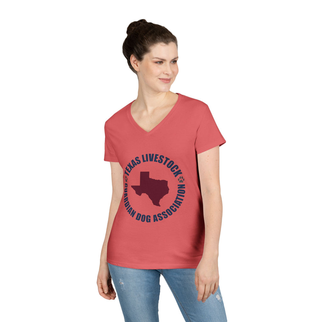 Texas Livestock Guardian Dog Association V-Neck Tee