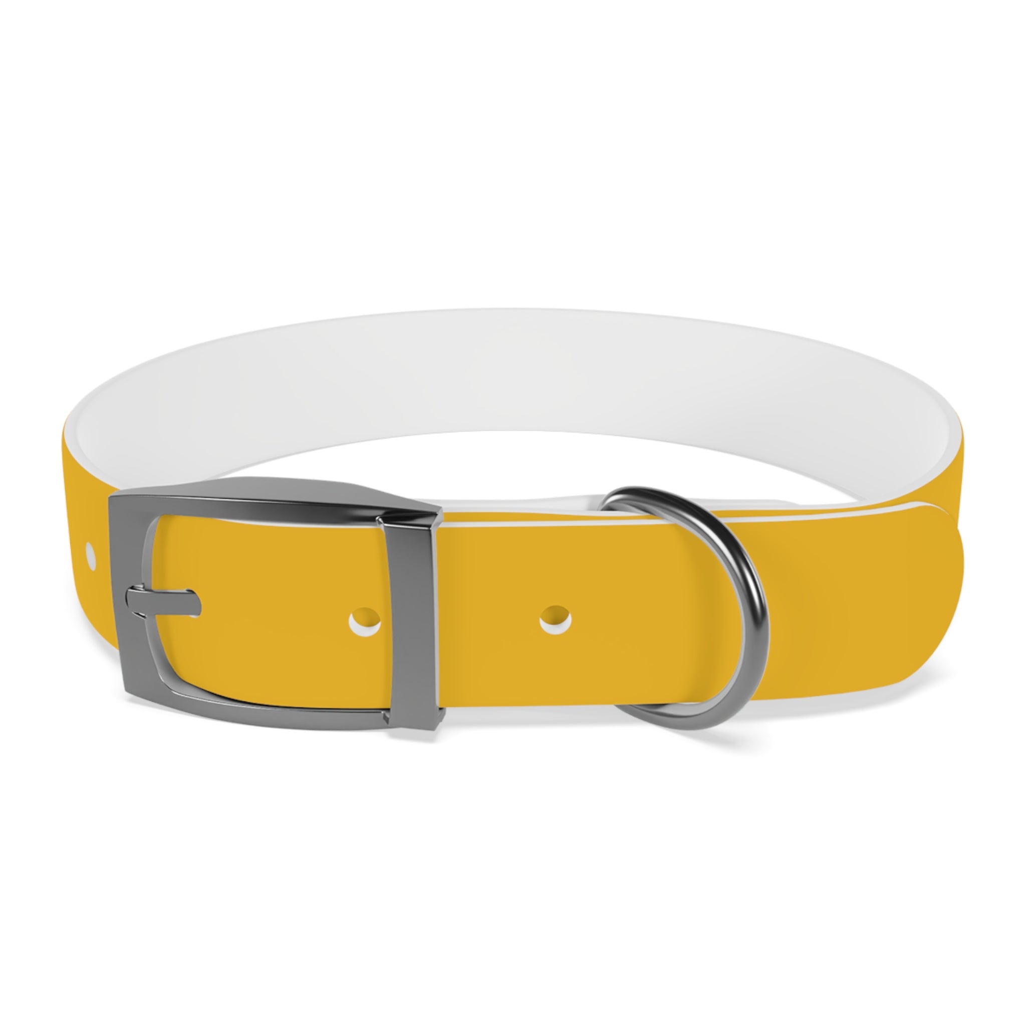 Yellow Customizable Dog Collar — Texas Livestock Association Logo Option