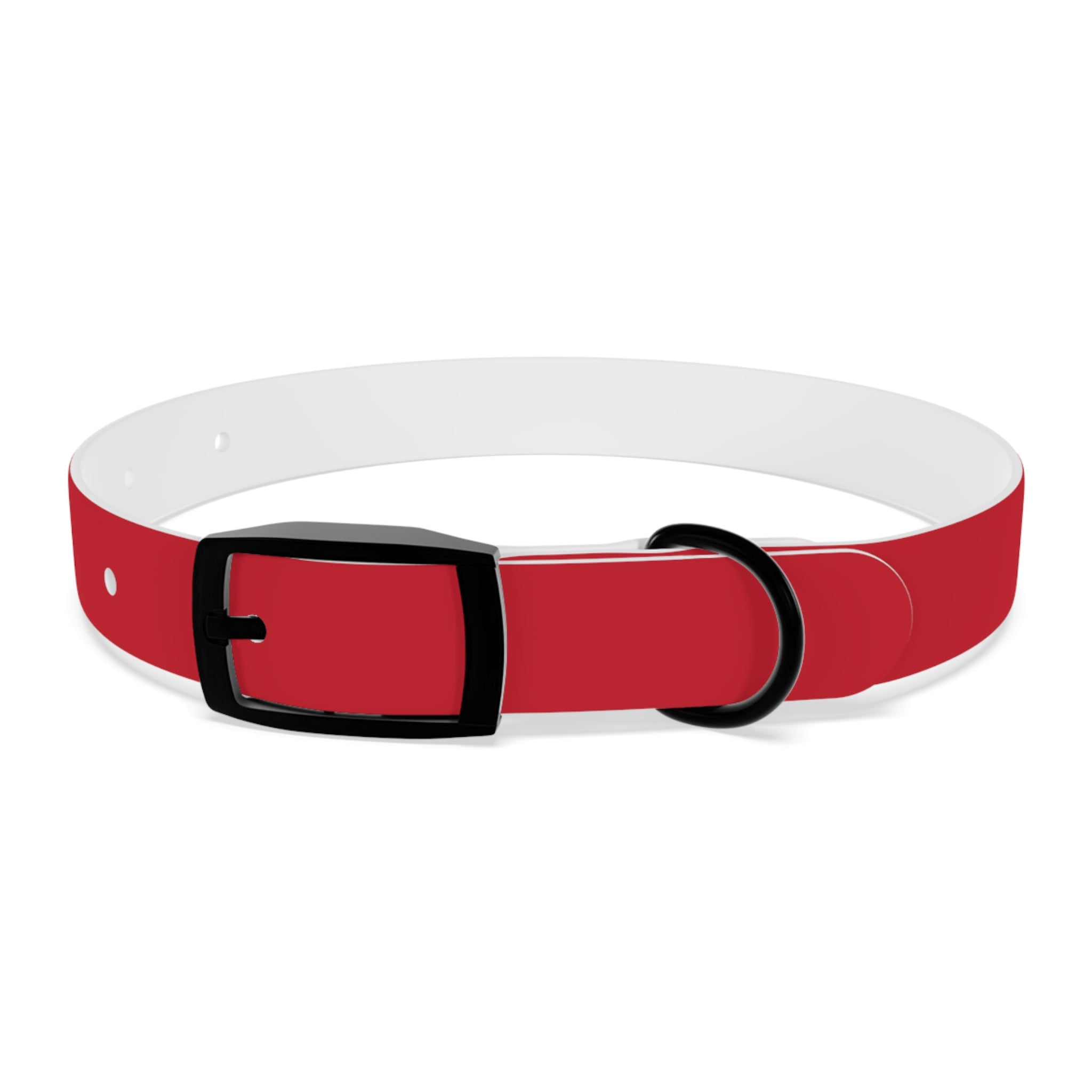 Red Pet Collar with Texas Logo — Durable Adjustable Dog Collar