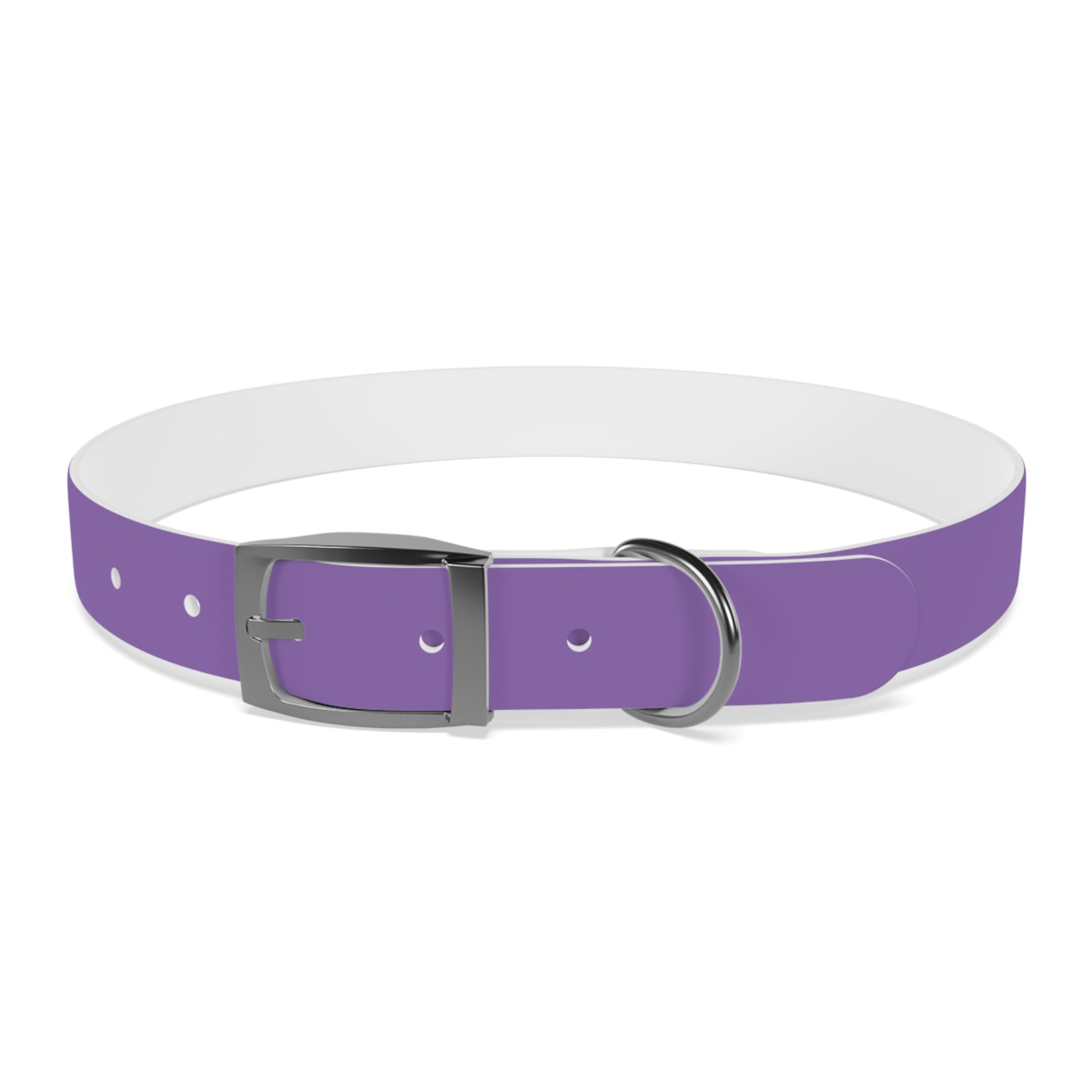 Purple Custom Dog Collar with Texas Livestock Logo — Durable Adjustable Pet Collar