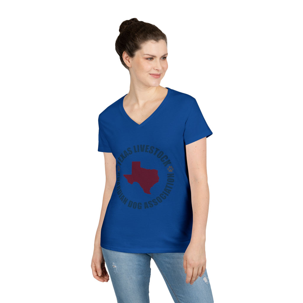 Texas Livestock Guardian Dog Association V-Neck Tee