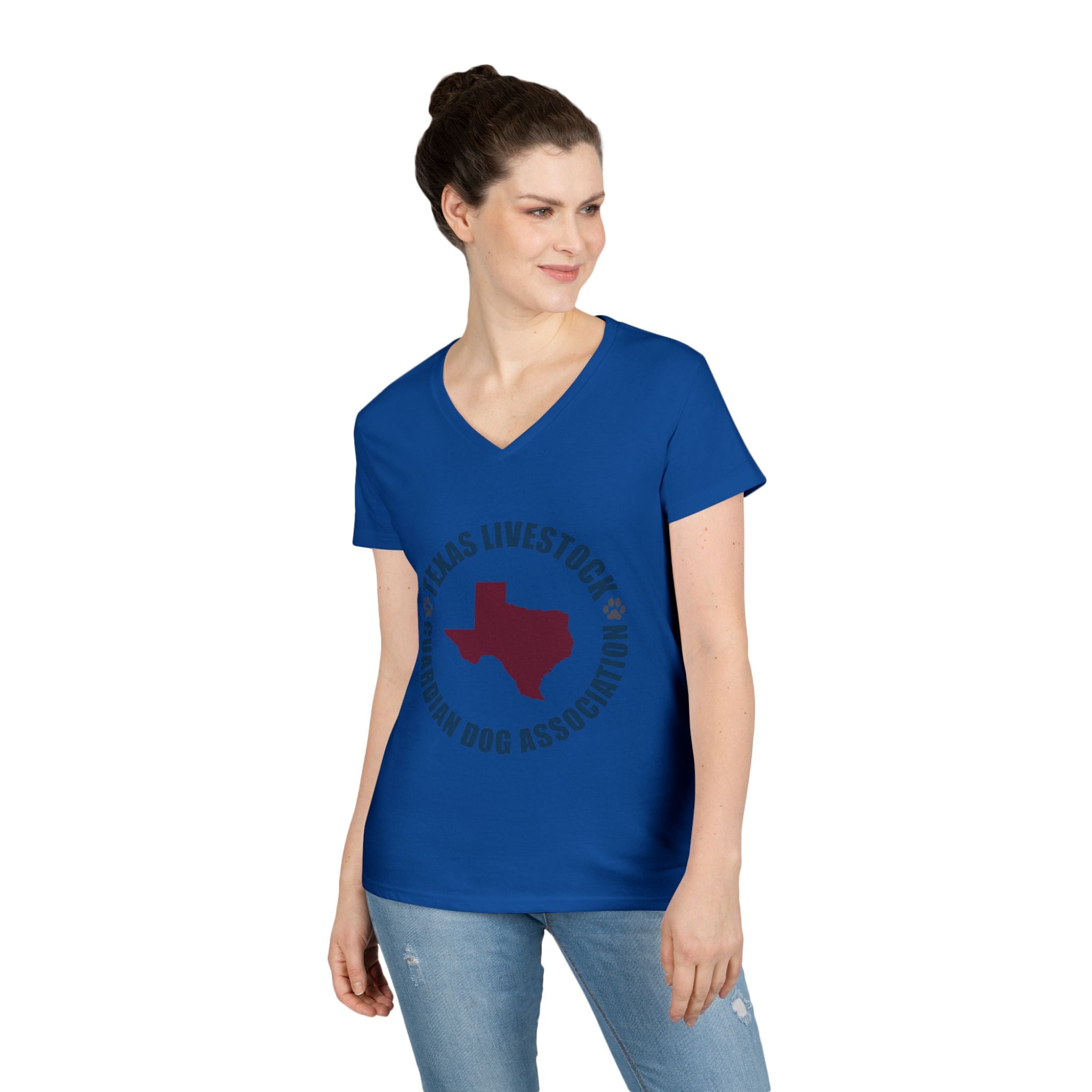 Texas Livestock Guardian Dog Association V-Neck Tee