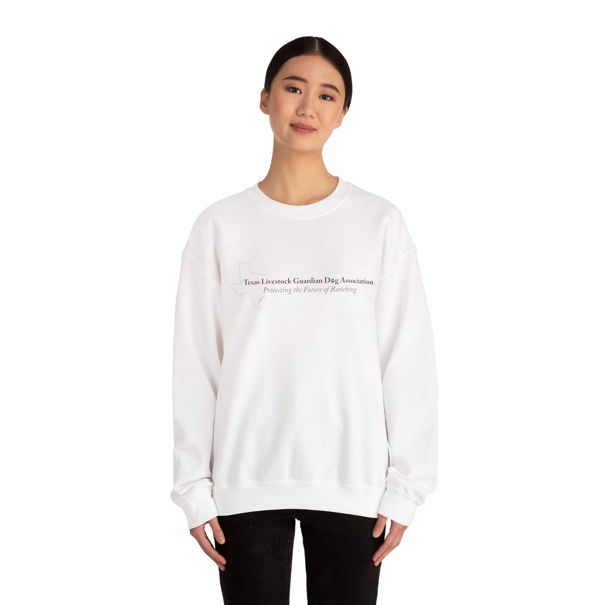 Guardian Dog Association Crewneck Sweatshirt — Subtle Text Logo Pullover
