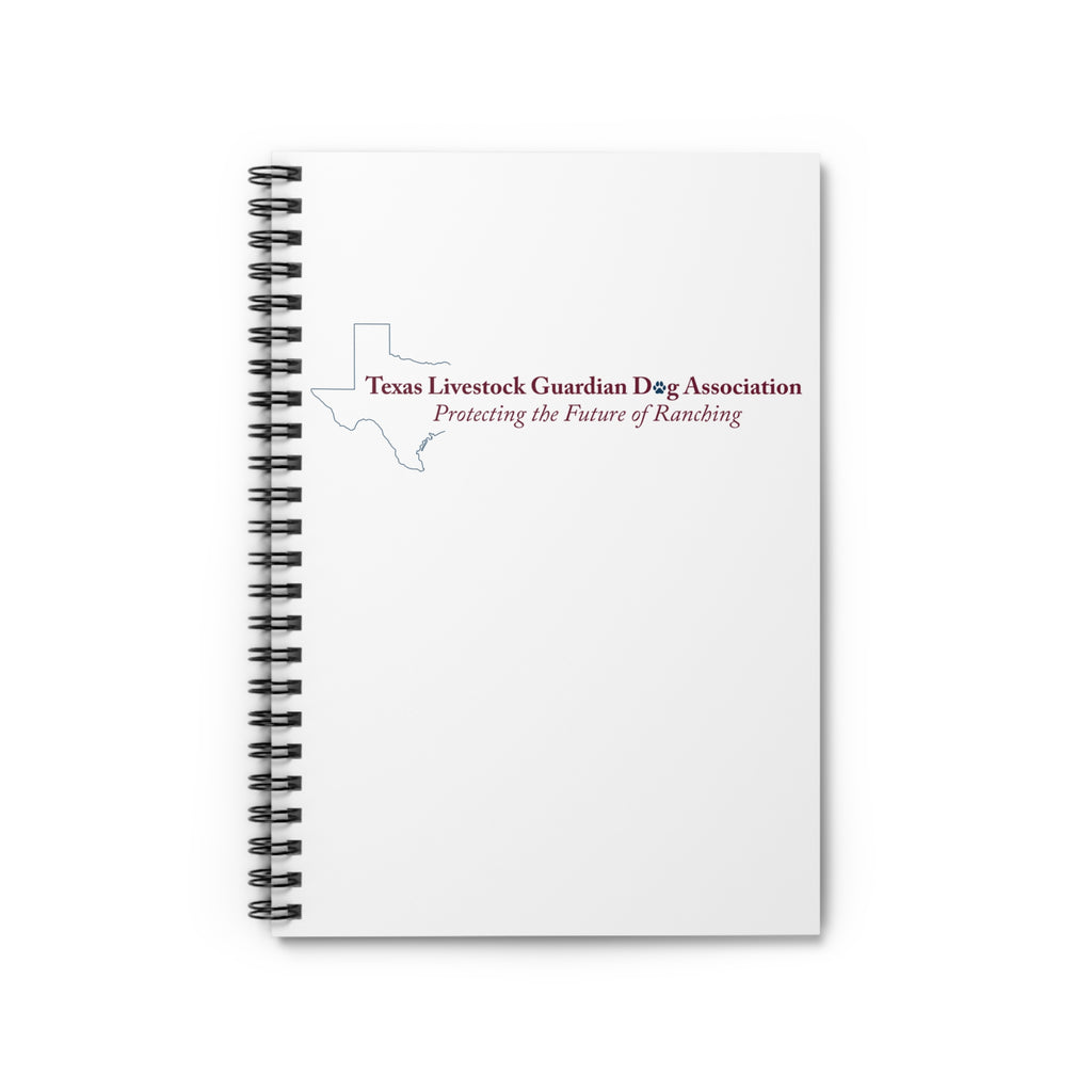 Texas Livestock Guardian Dog Association Spiral Notebook — "Protecting the Future of Ranching" Ruled Journal