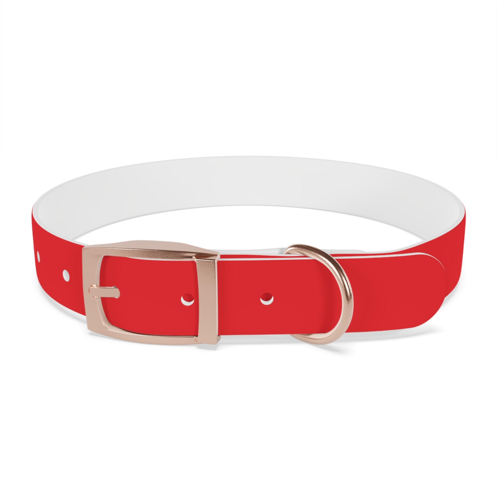 Red Personalized Dog Collar with Texas Logo — Durable Adjustable Pet Collar