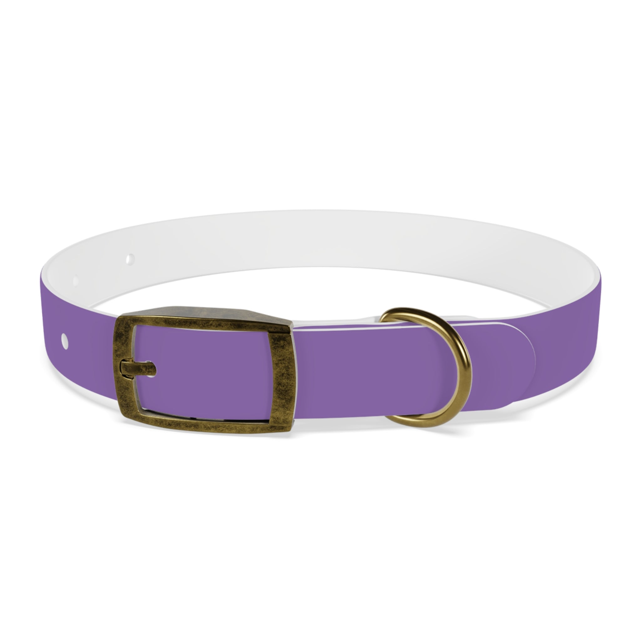 Purple Custom Dog Collar with Texas Livestock Logo — Durable Adjustable Pet Collar