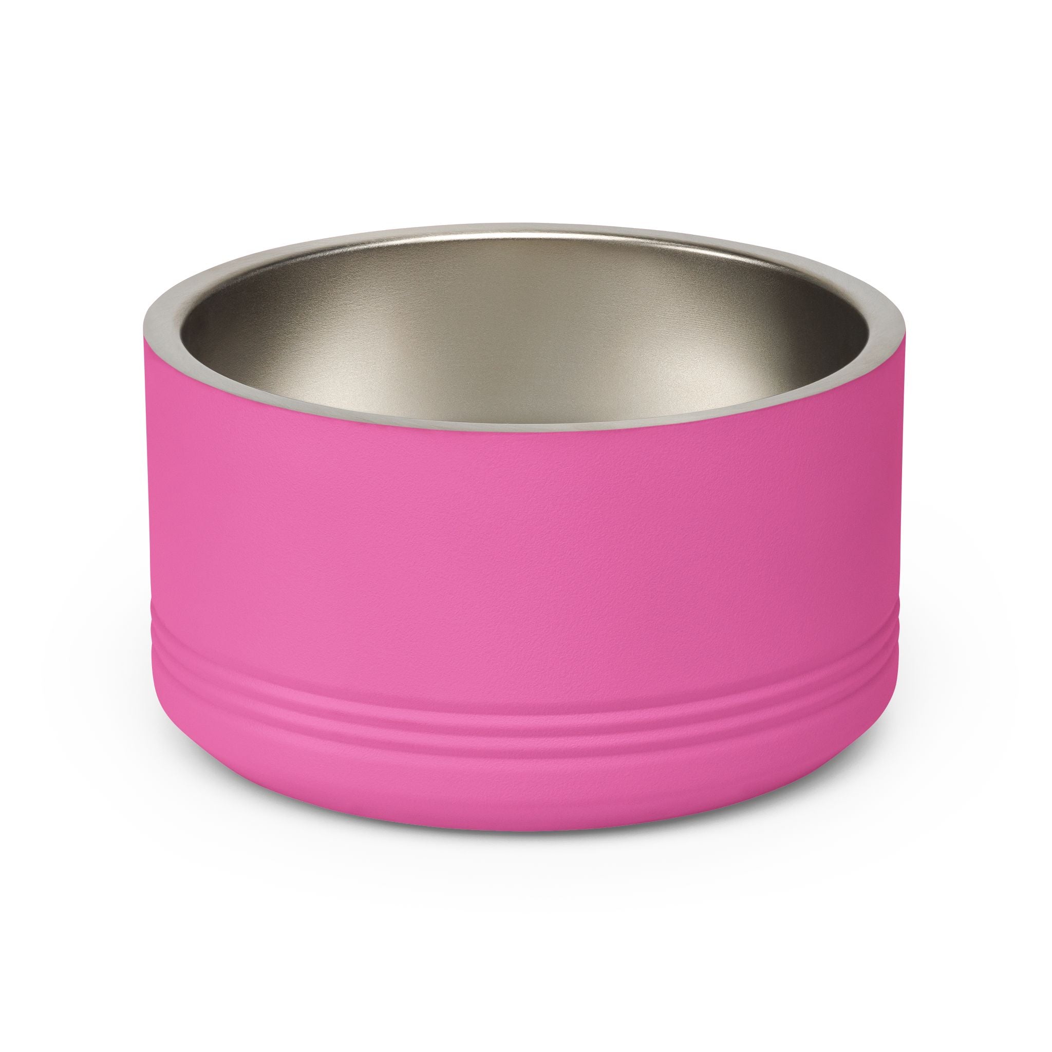 Stainless Steel 18oz Pet Bowl — Modern White Ceramic-Look Dog & Cat Feeder