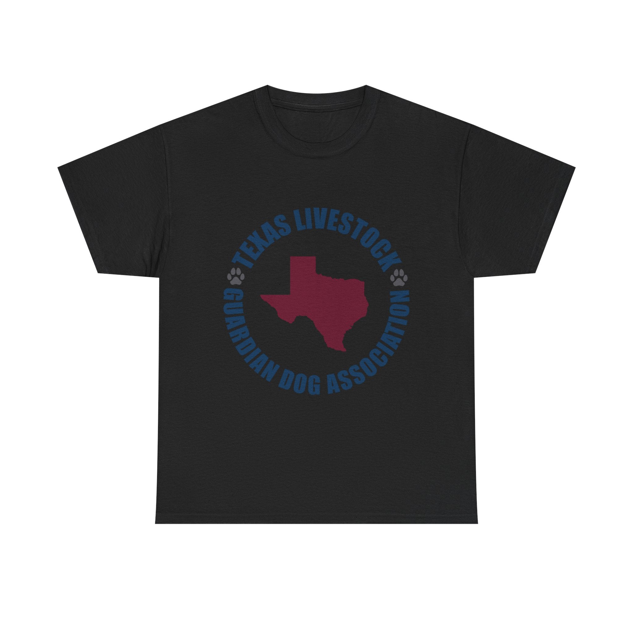 Texas Livestock Guardian Dog Association Tee — State Paw Print Logo Shirt
