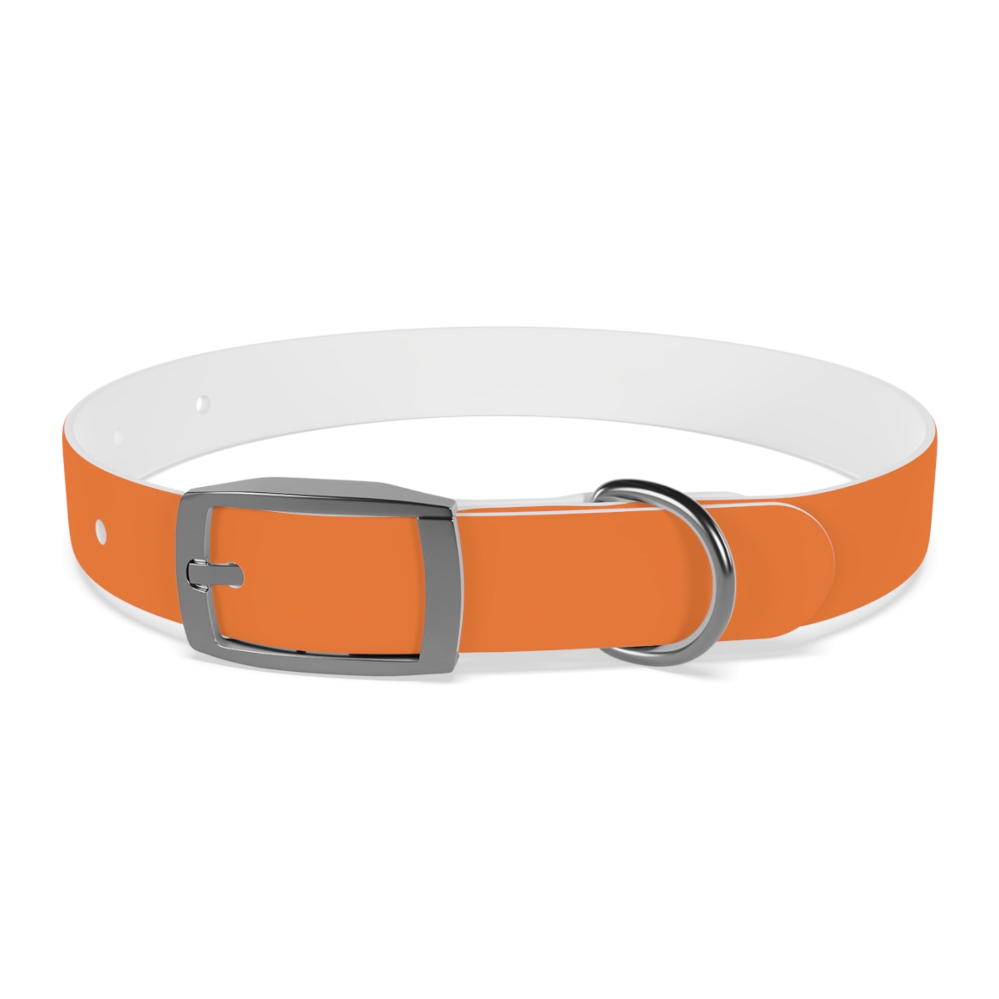 Orange Logo Dog Collar — Texas Livestock Club Pet Collar