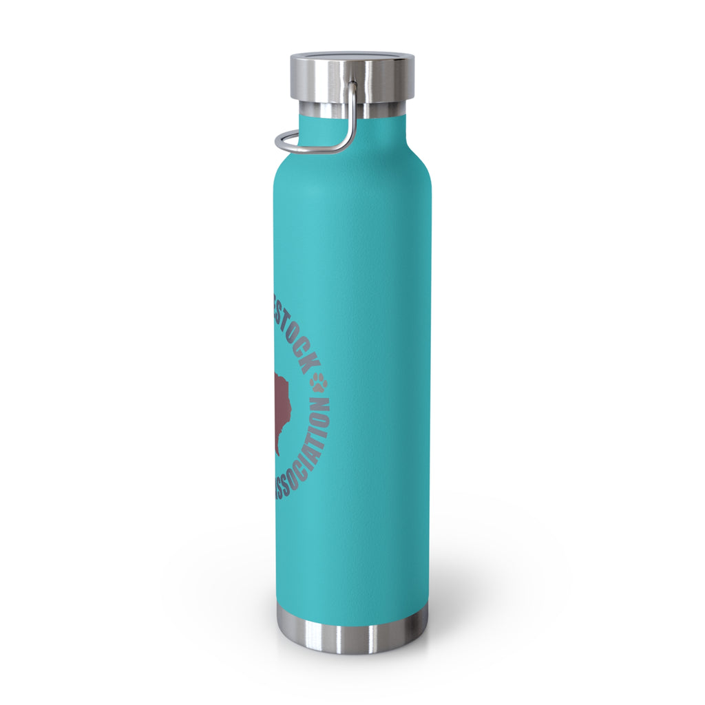 22oz Insulated Water Bottle — Texas Livestock & Guardian Dog Association Logo