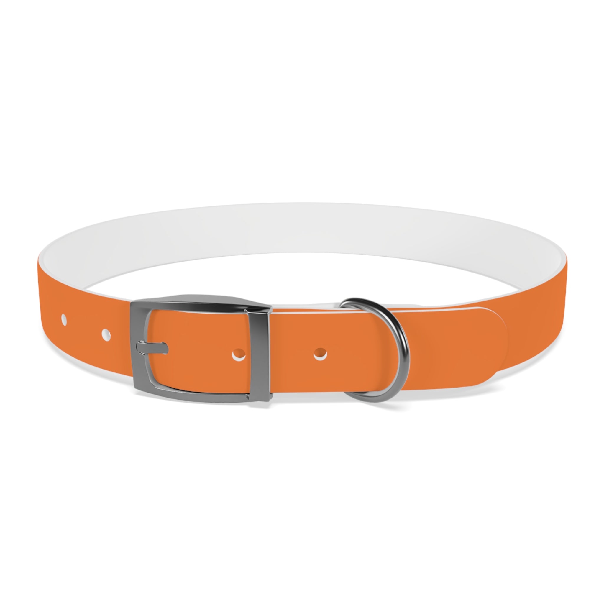 Orange Logo Dog Collar — Texas Livestock Club Pet Collar