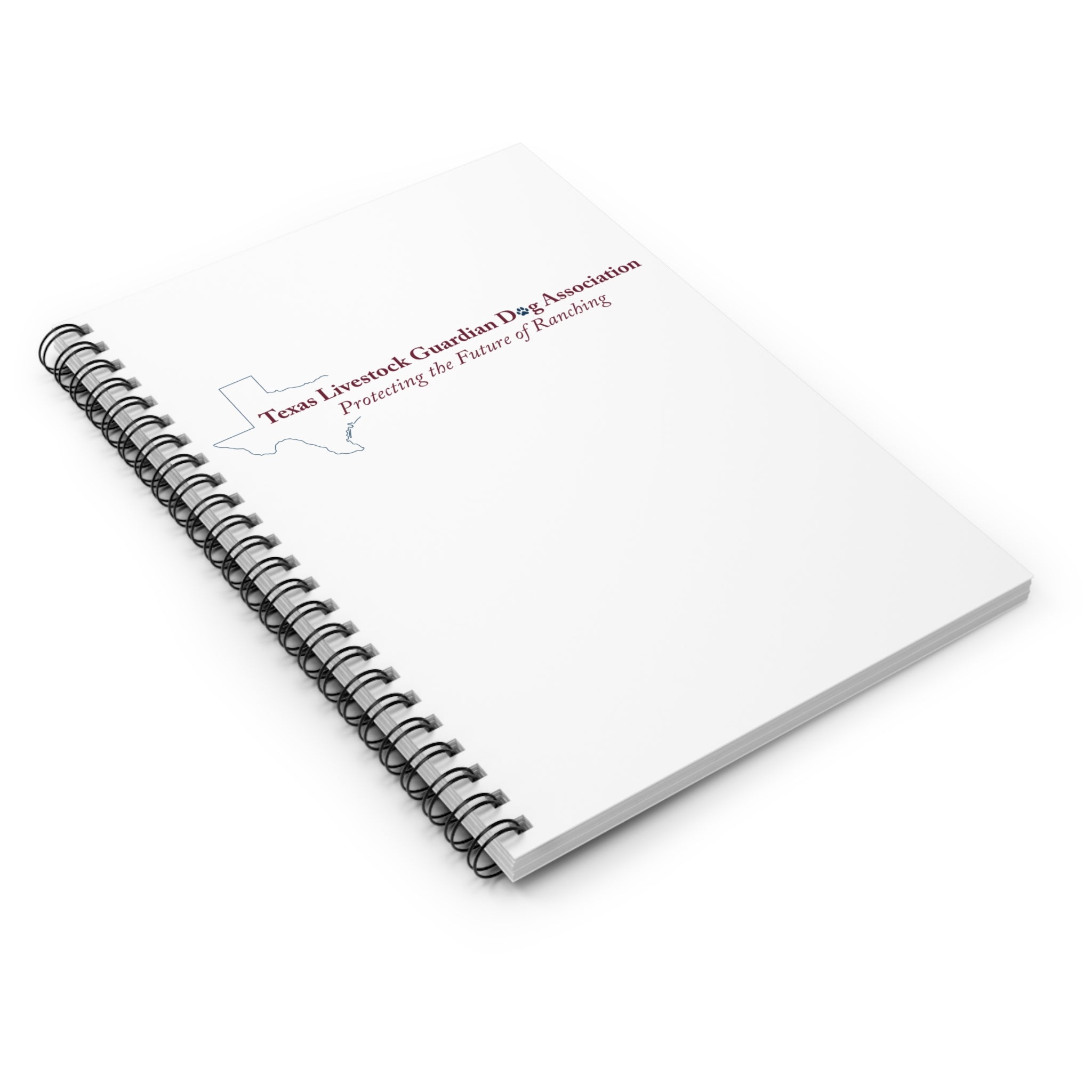 Texas Livestock Guardian Dog Association Spiral Notebook — "Protecting the Future of Ranching" Ruled Journal