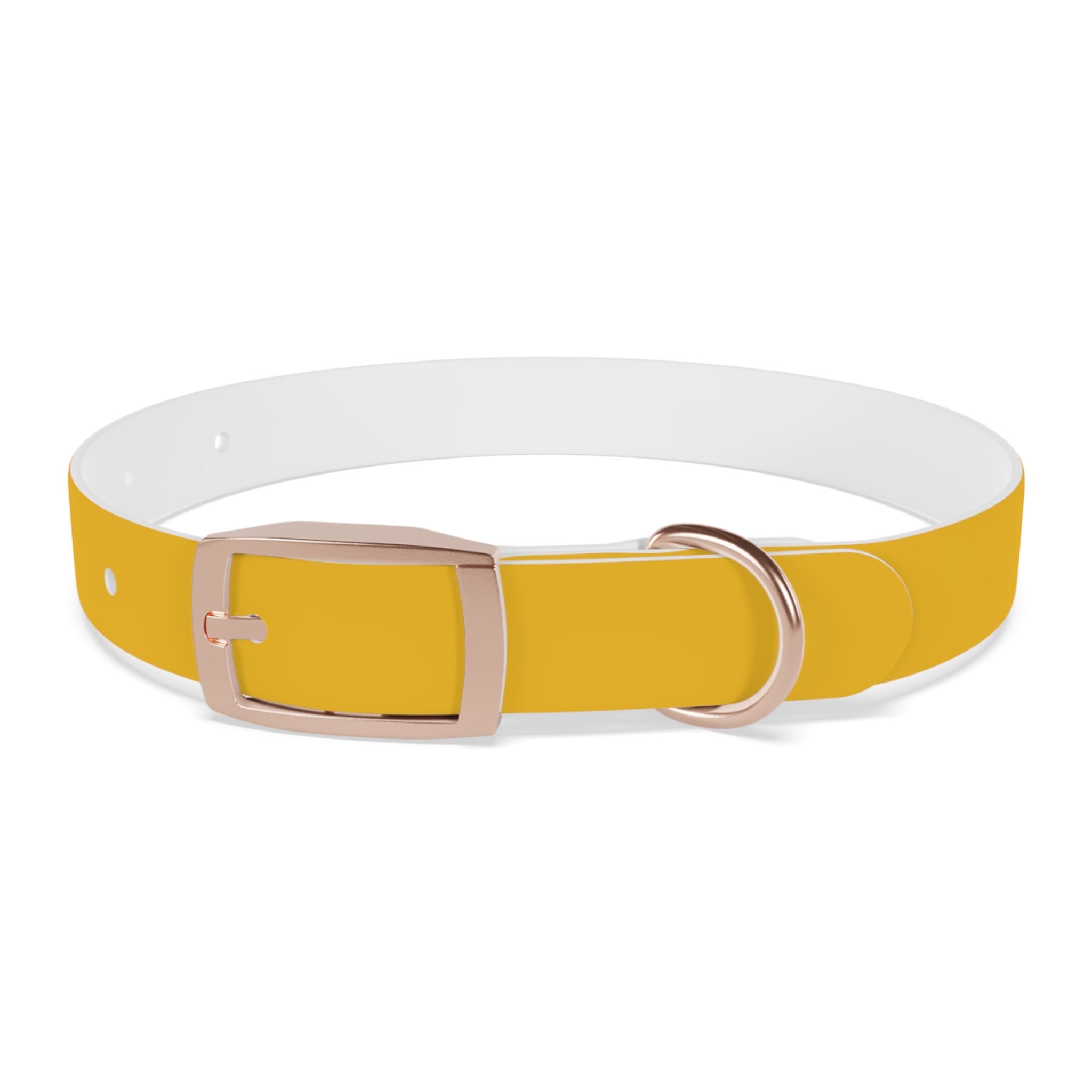 Yellow Customizable Dog Collar — Texas Livestock Association Logo Option