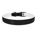 Black Leather Dog Collar — Durable Everyday Collar with Metal Buckle
