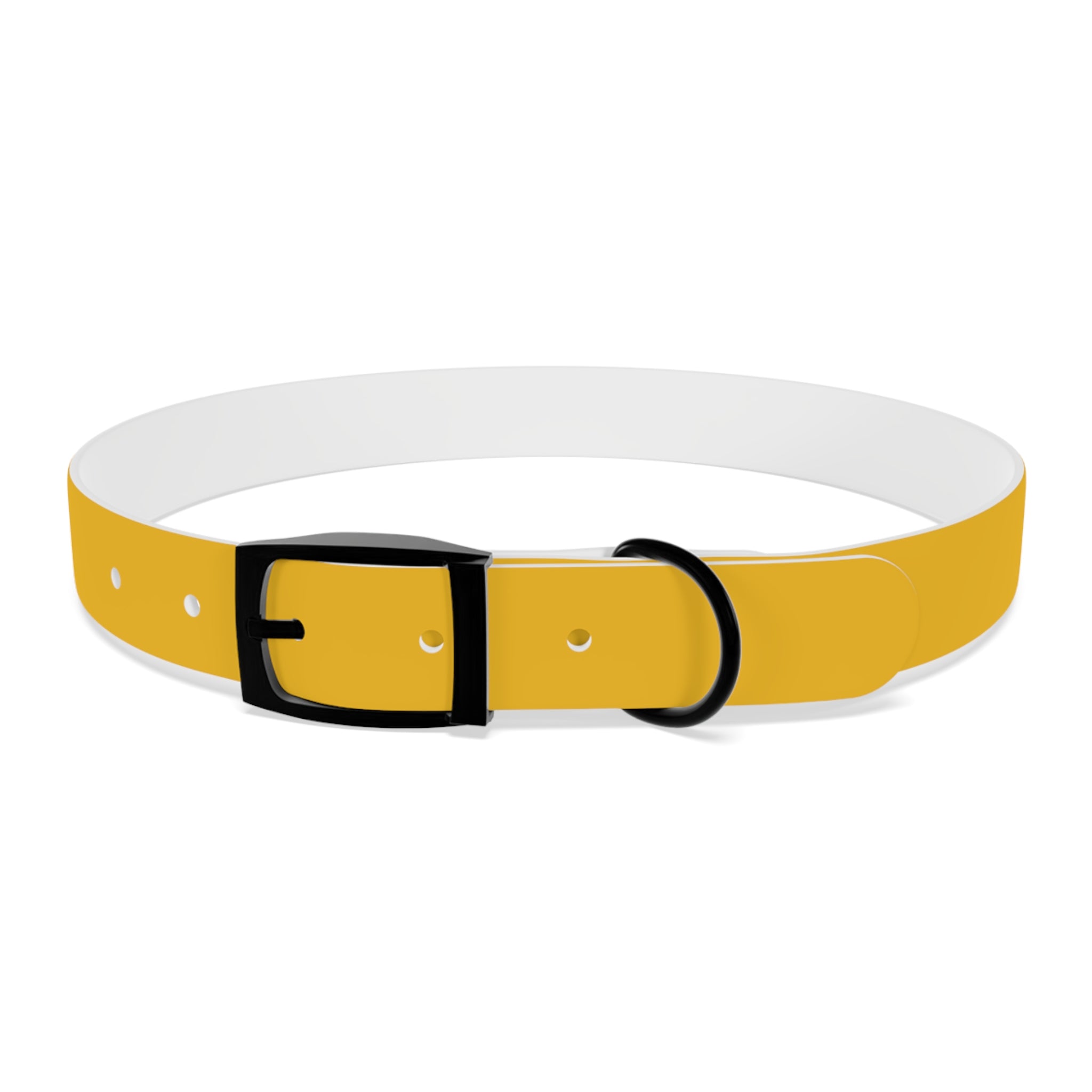 Yellow Customizable Dog Collar — Texas Livestock Association Logo Option
