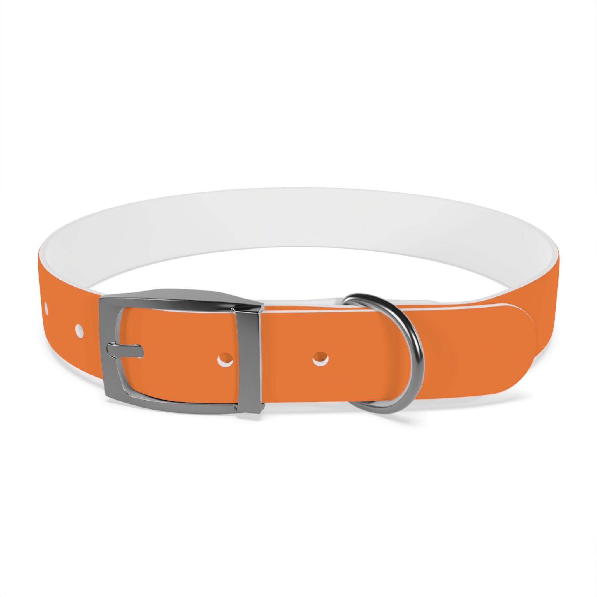 Orange Logo Dog Collar — Texas Livestock Club Pet Collar