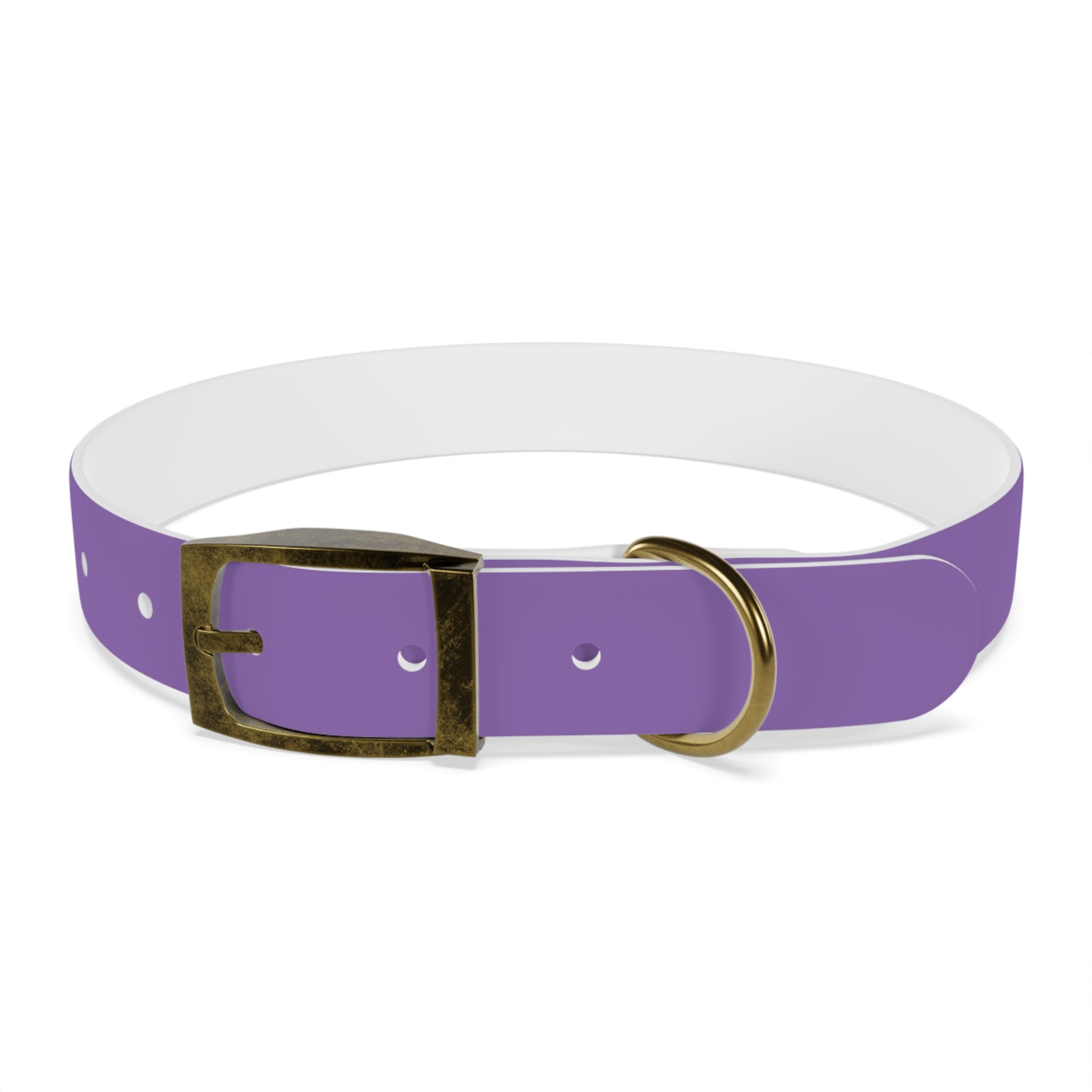 Purple Custom Dog Collar with Texas Livestock Logo — Durable Adjustable Pet Collar