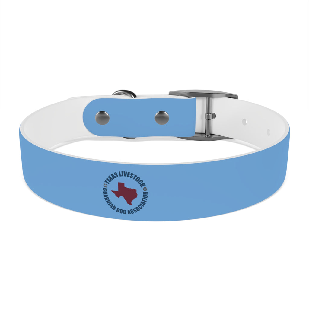 Blue State Silhouette Dog Collar — Texas Livestock Design