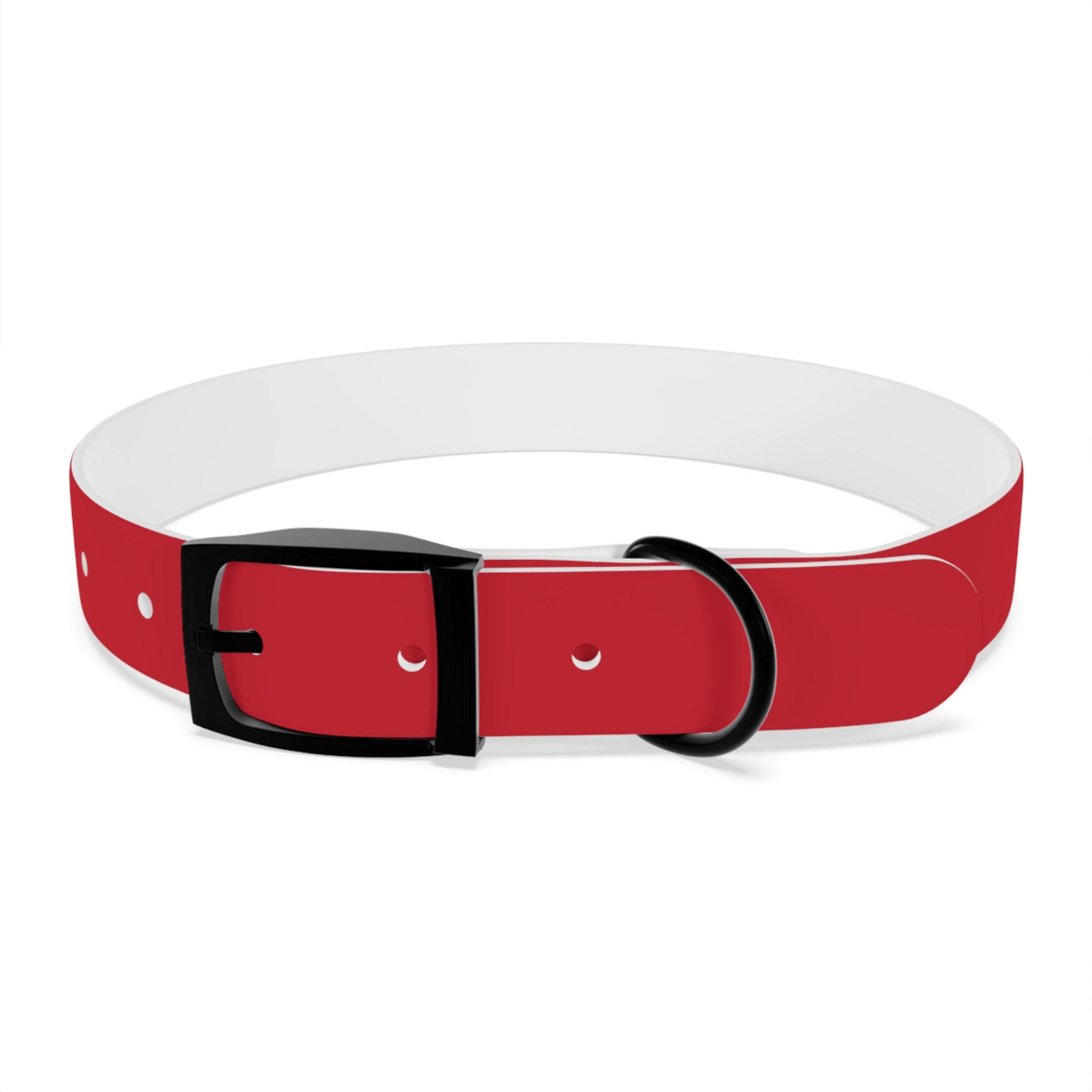 Red Pet Collar with Texas Logo — Durable Adjustable Dog Collar