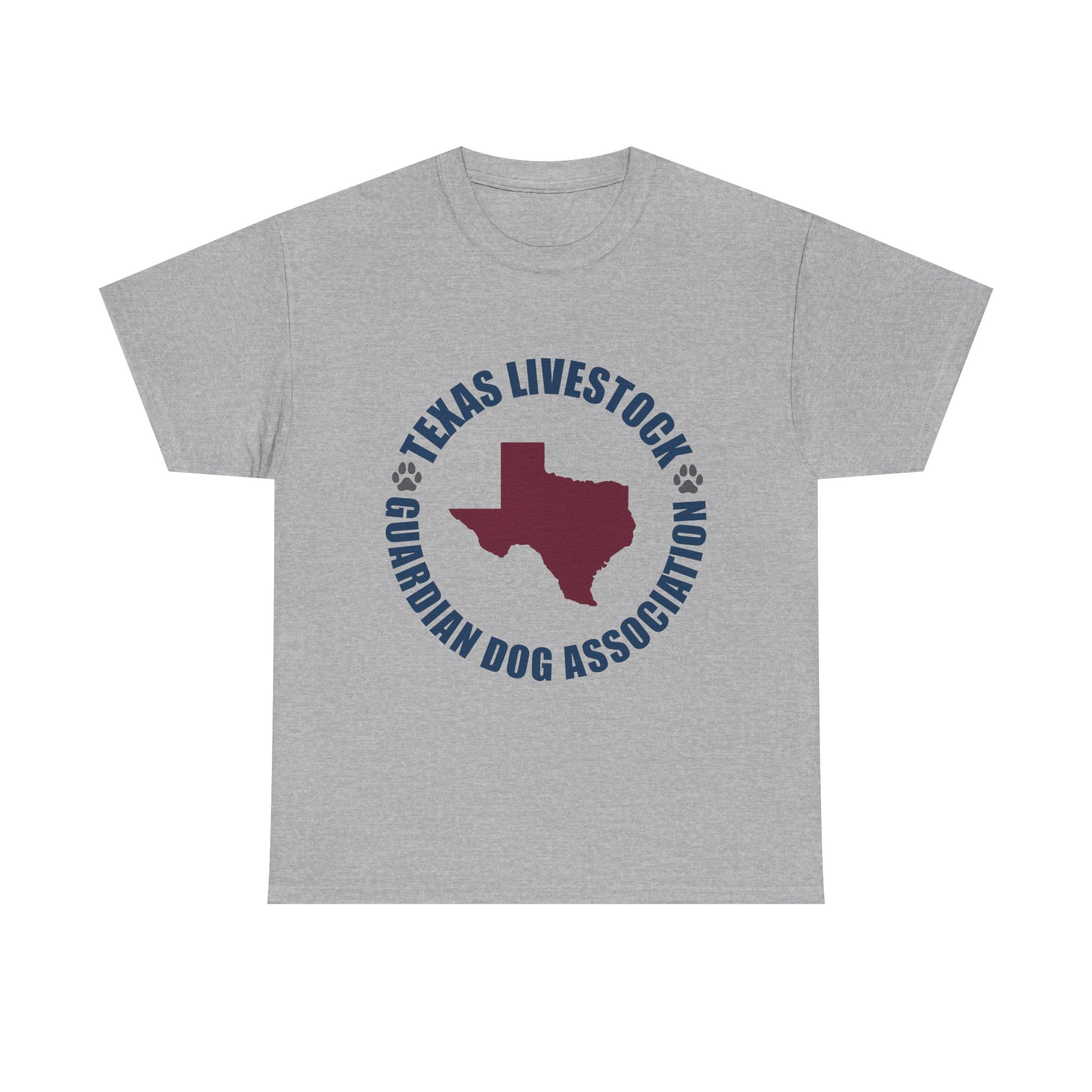Texas Livestock Guardian Dog Association Tee — State Paw Print Logo Shirt