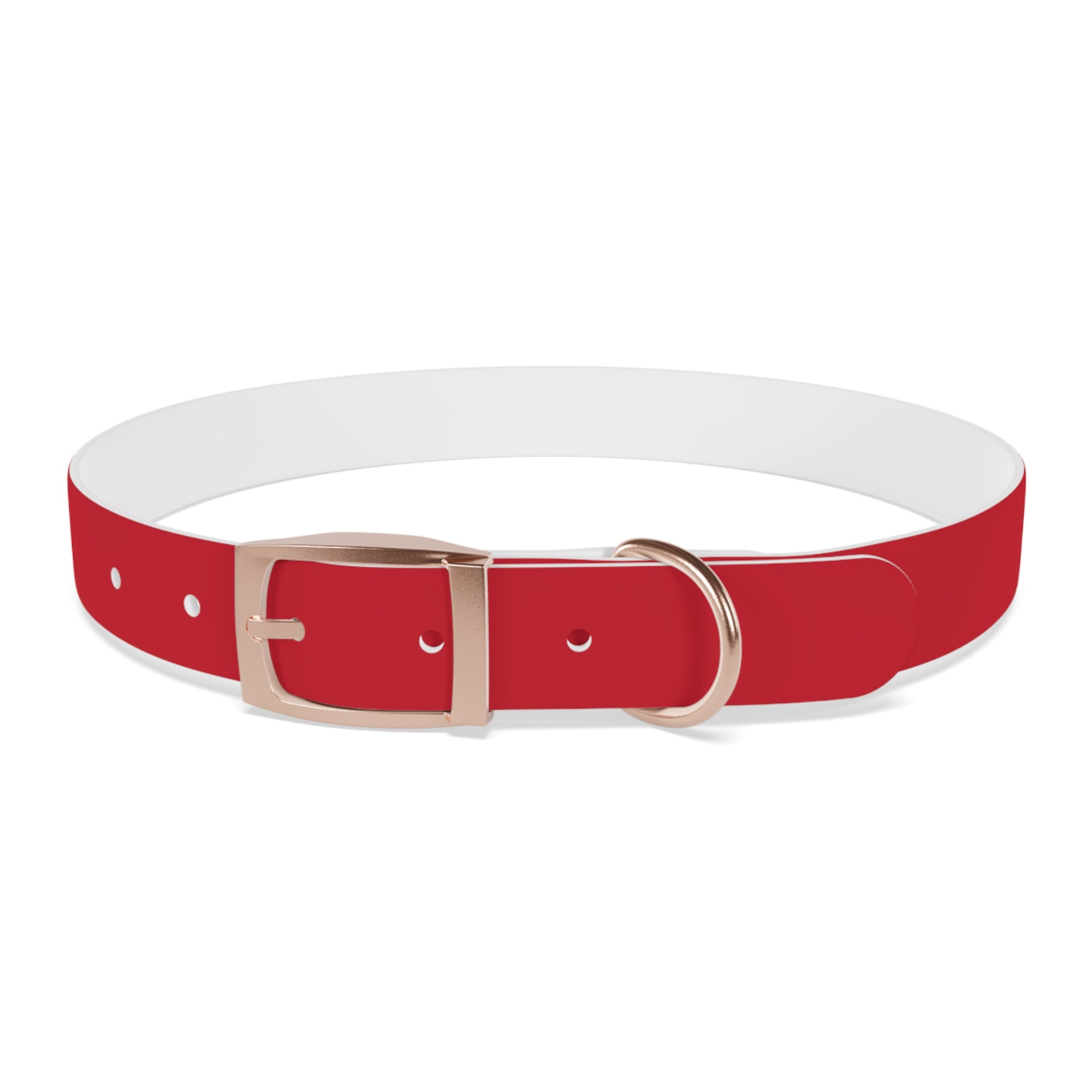 Red Pet Collar with Texas Logo — Durable Adjustable Dog Collar