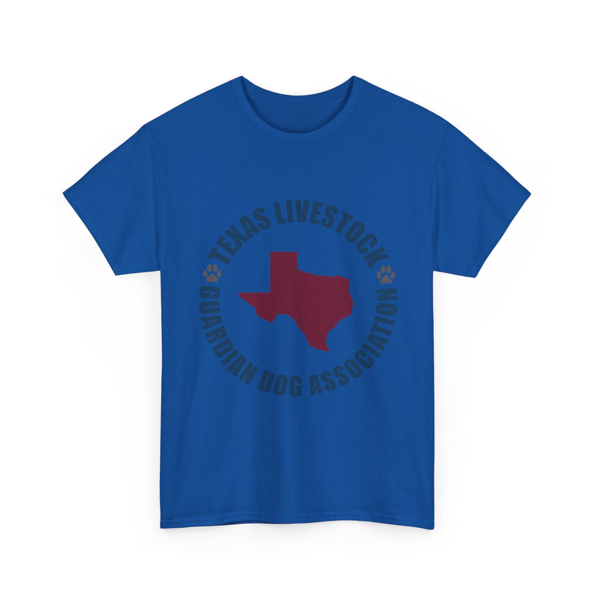 Texas Livestock Guardian Dog Association Tee — State Paw Print Logo Shirt