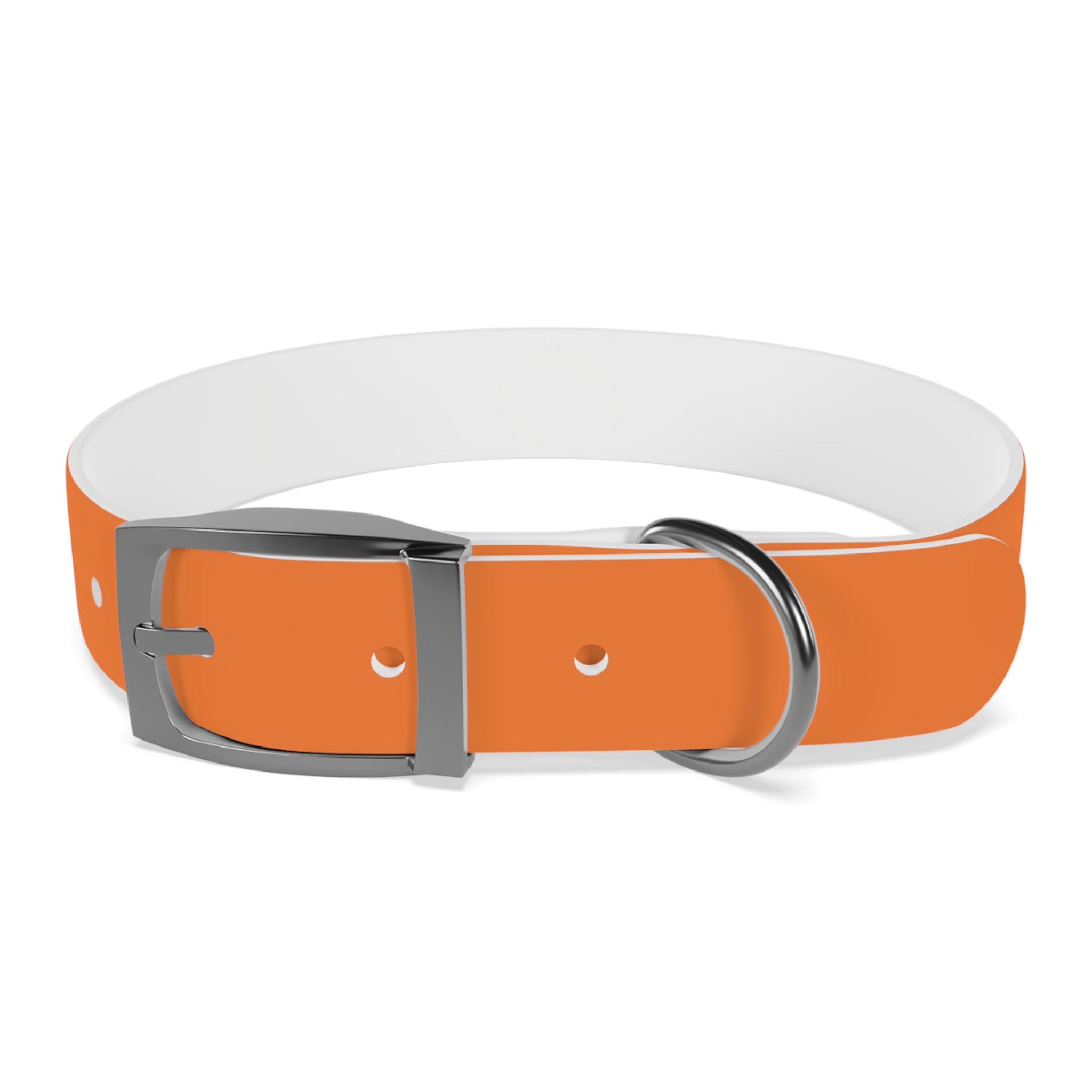 Orange Logo Dog Collar — Texas Livestock Club Pet Collar