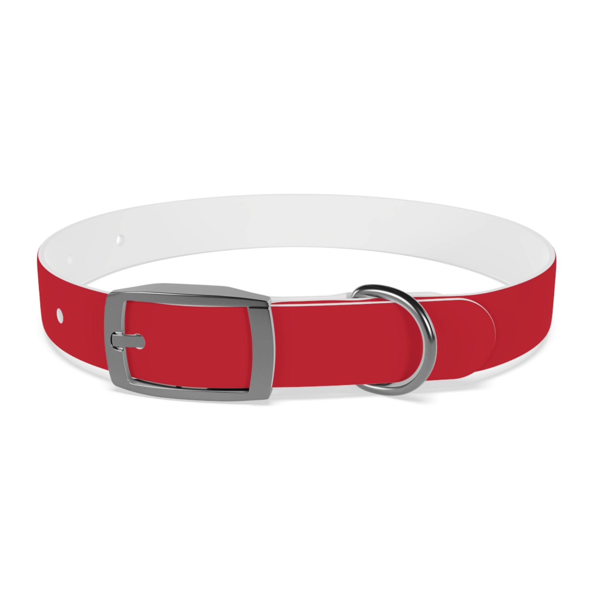 Red Pet Collar with Texas Logo — Durable Adjustable Dog Collar