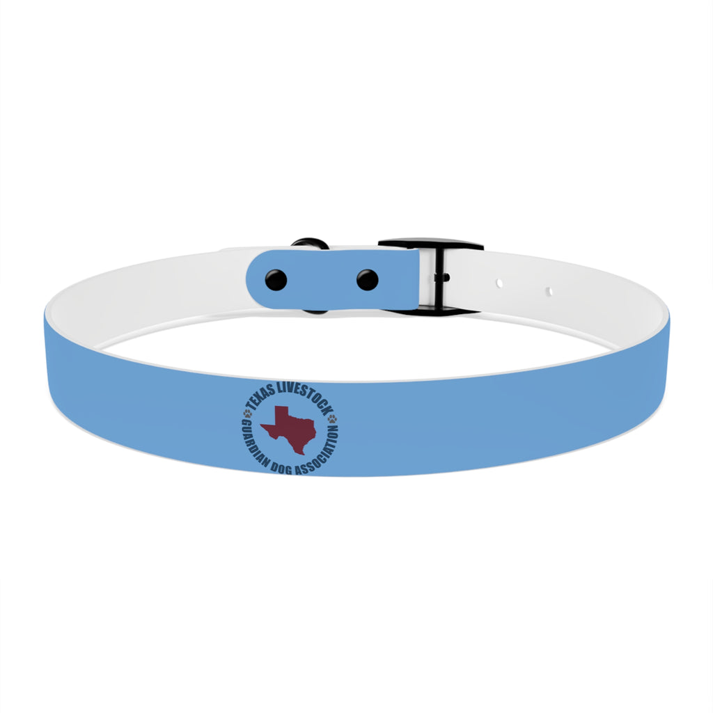 Blue State Silhouette Dog Collar — Texas Livestock Design