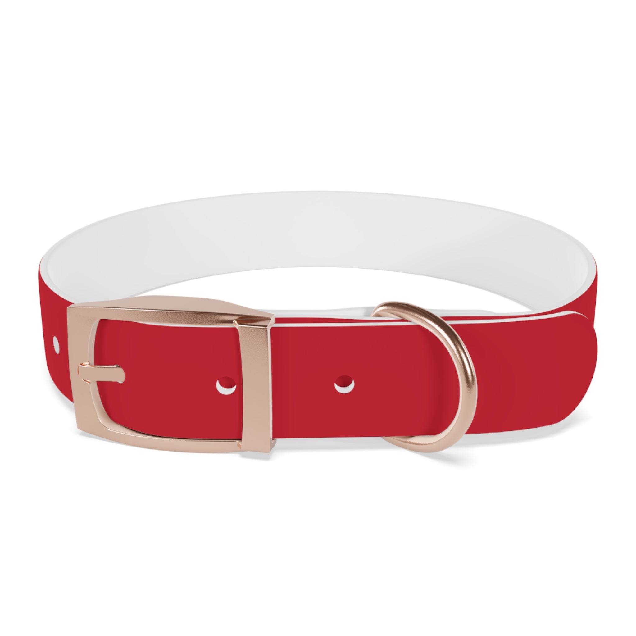 Red Pet Collar with Texas Logo — Durable Adjustable Dog Collar