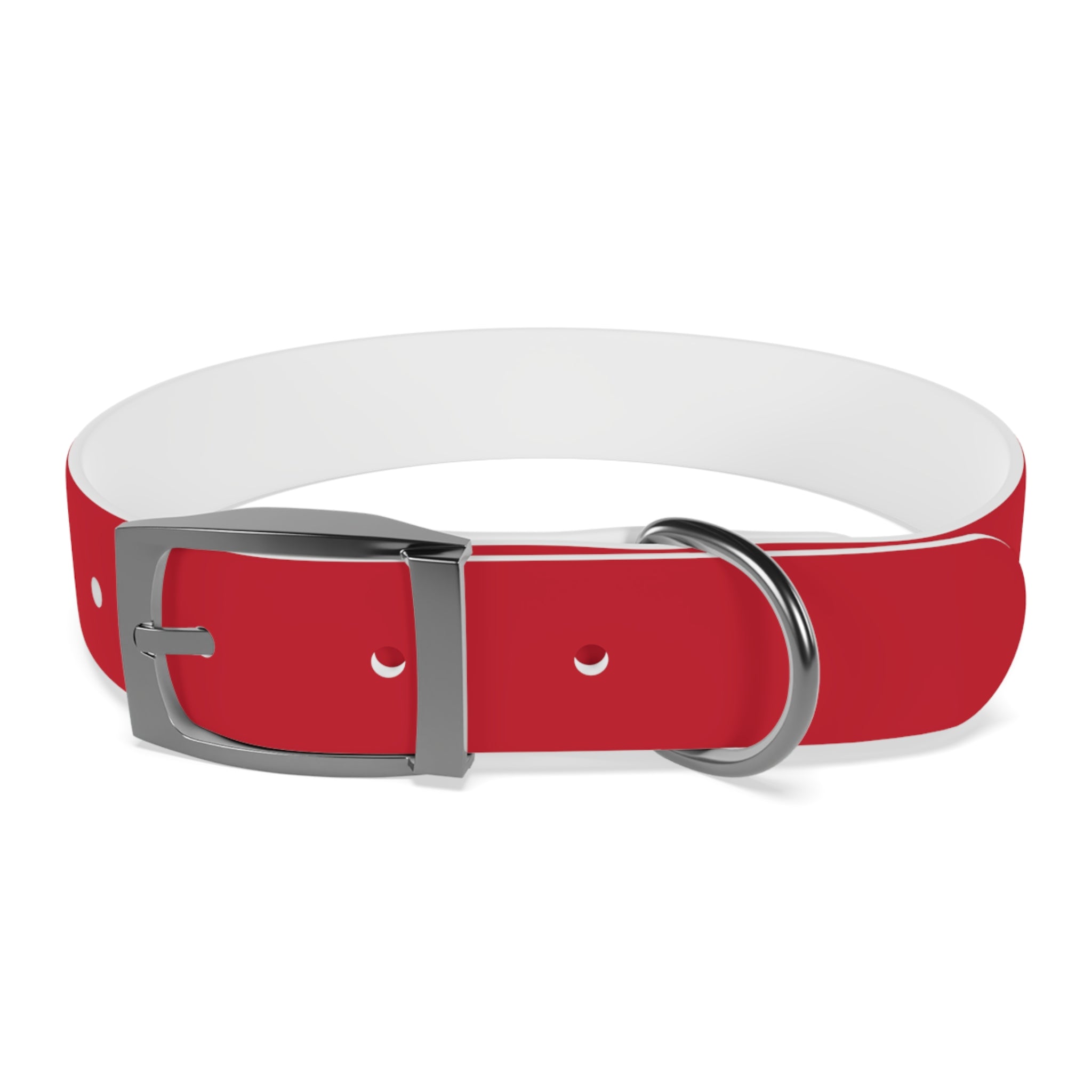 Red Pet Collar with Texas Logo — Durable Adjustable Dog Collar