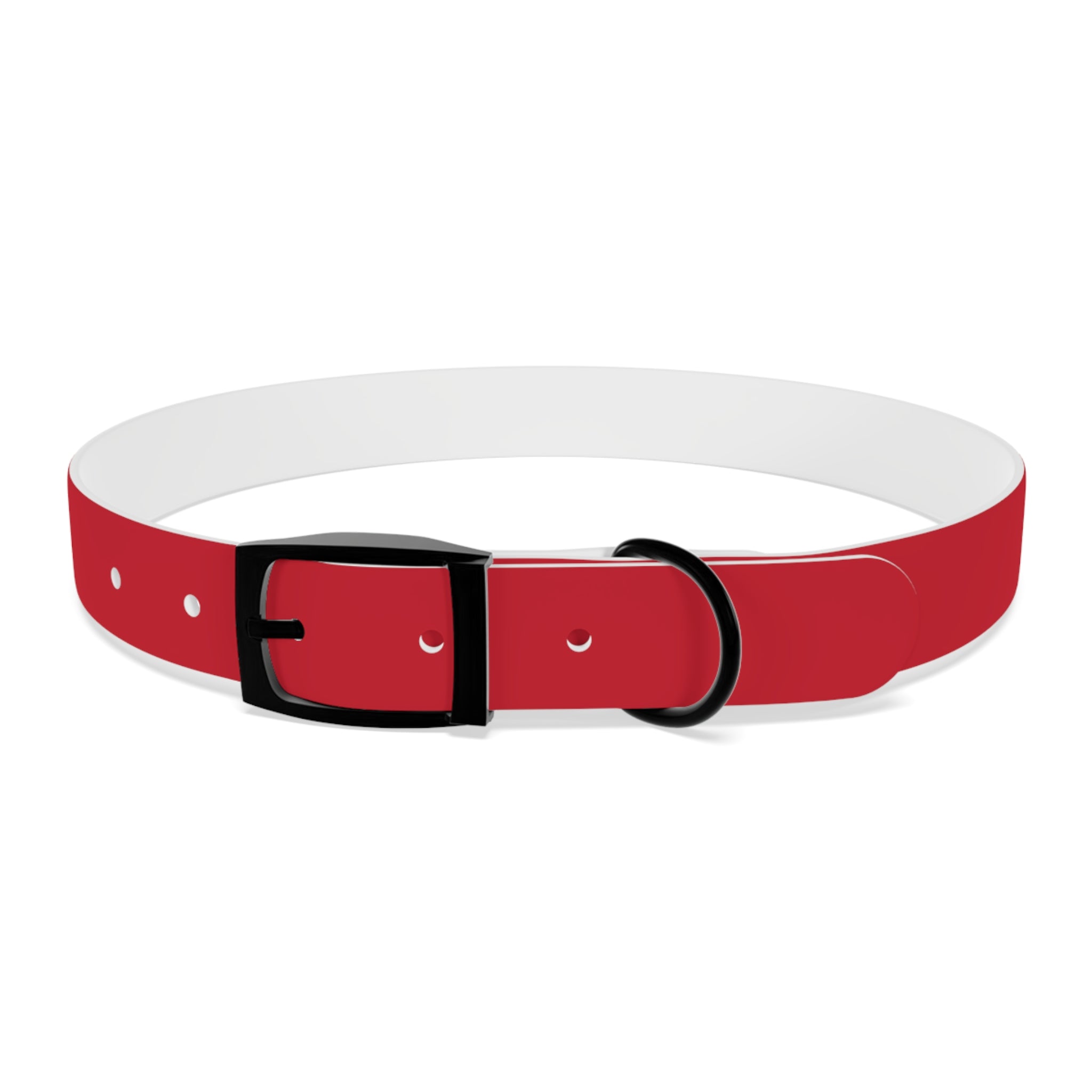 Red Pet Collar with Texas Logo — Durable Adjustable Dog Collar