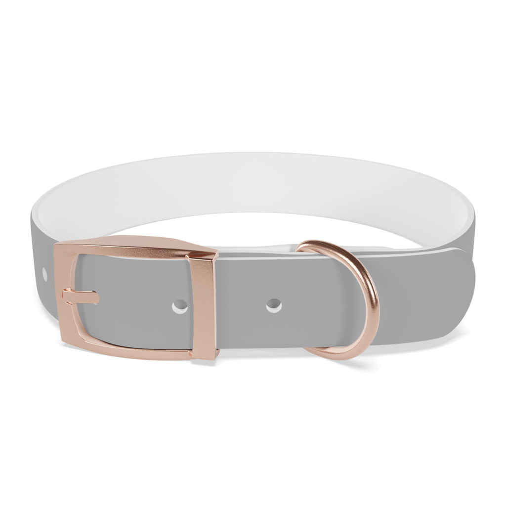 Customized White Dog Collar with Texas Livestock Association Logo
