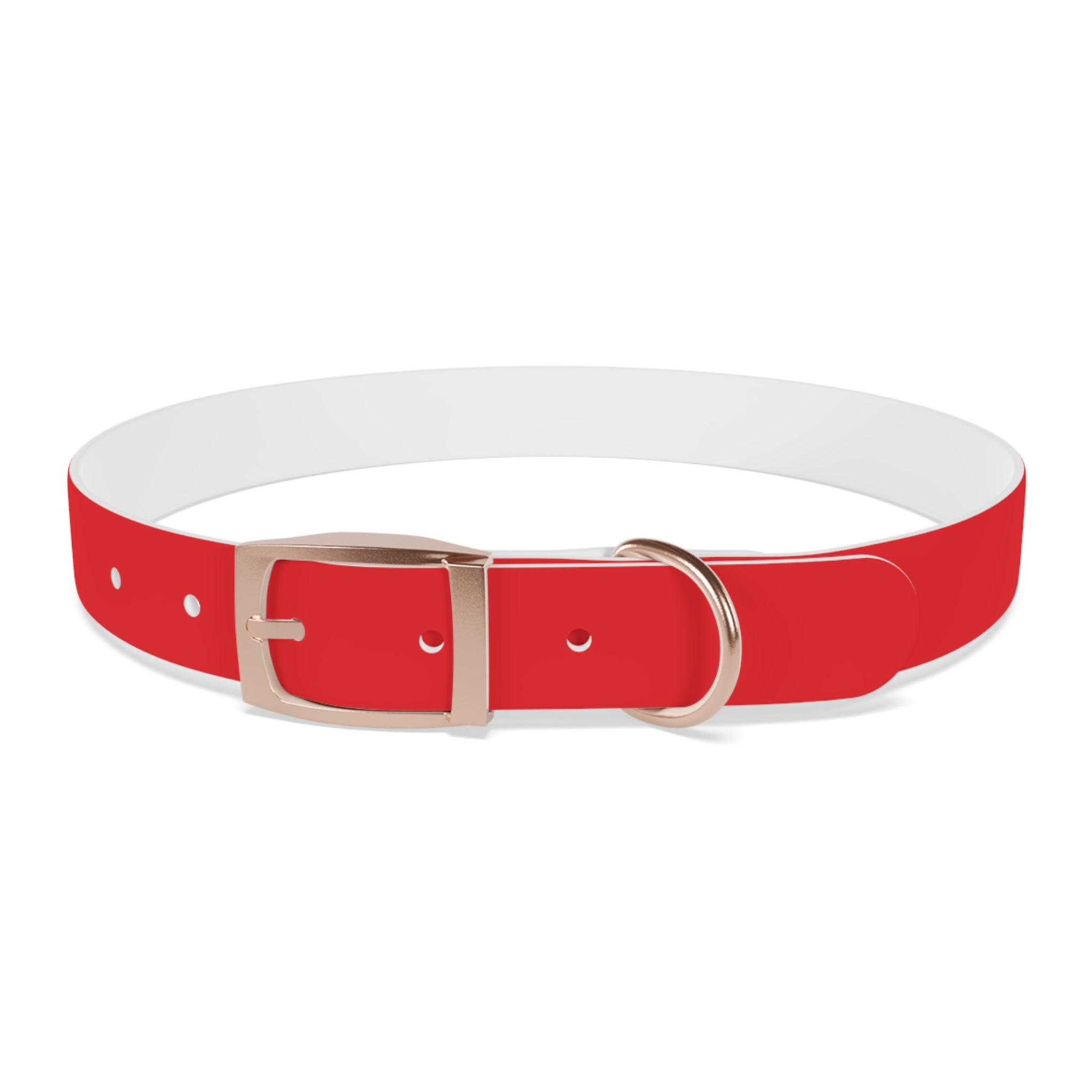 Red Personalized Dog Collar with Texas Logo — Durable Adjustable Pet Collar