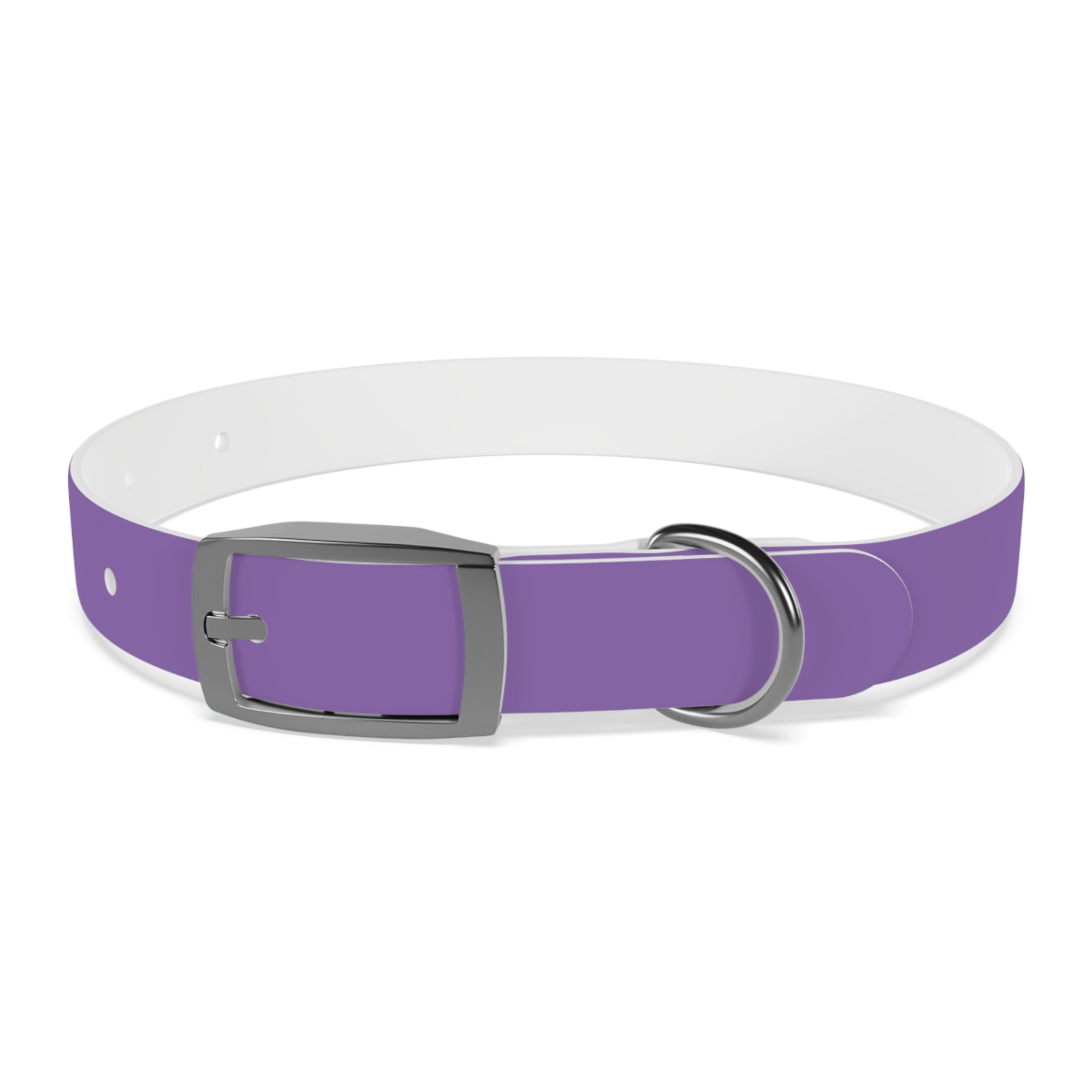 Purple Custom Dog Collar with Texas Livestock Logo — Durable Adjustable Pet Collar