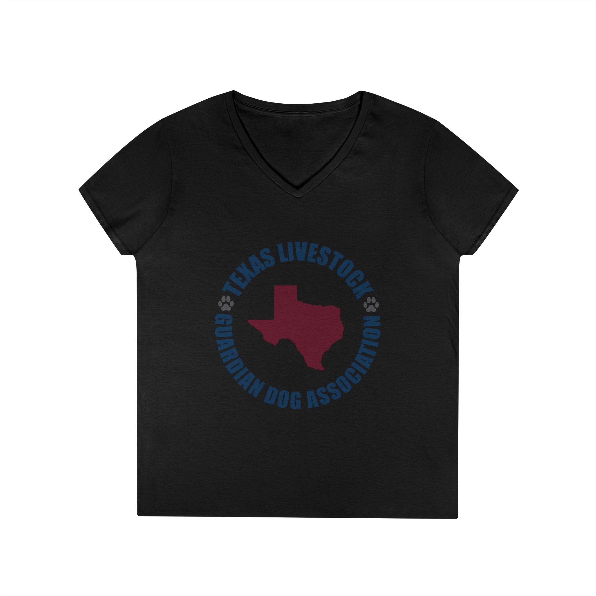 Texas Livestock Guardian Dog Association V-Neck Tee