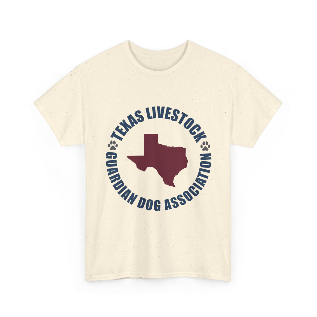 Texas Livestock Guardian Dog Association Tee — State Paw Print Logo Shirt