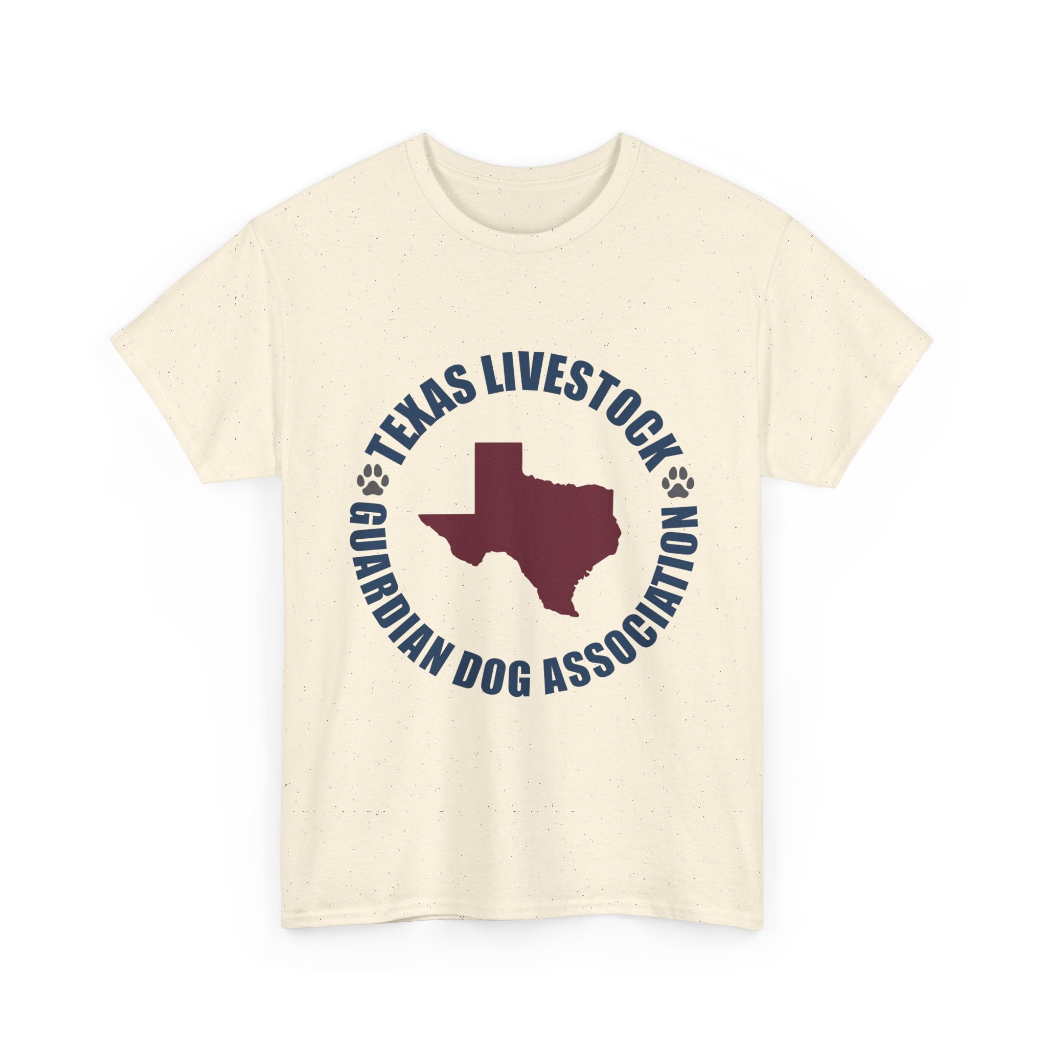 Texas Livestock Guardian Dog Association Tee — State Paw Print Logo Shirt