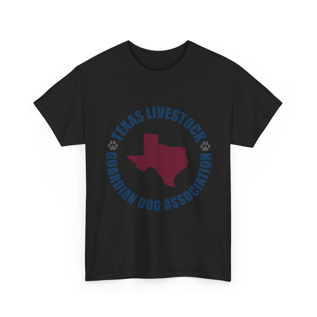Texas Livestock Guardian Dog Association Tee — State Paw Print Logo Shirt