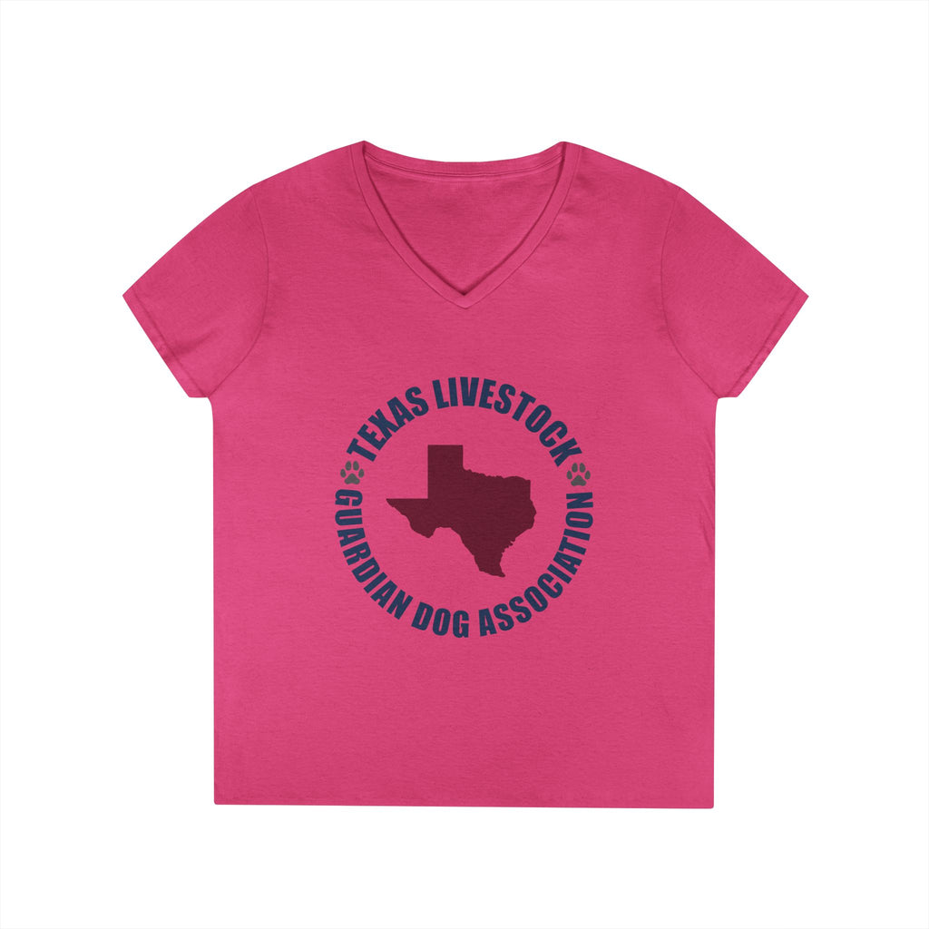 Texas Livestock Guardian Dog Association V-Neck Tee