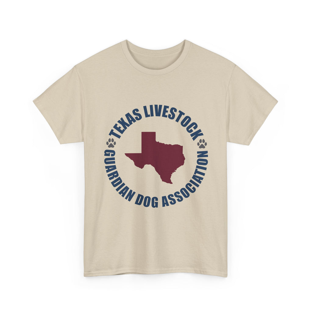 Texas Livestock Guardian Dog Association Tee — State Paw Print Logo Shirt