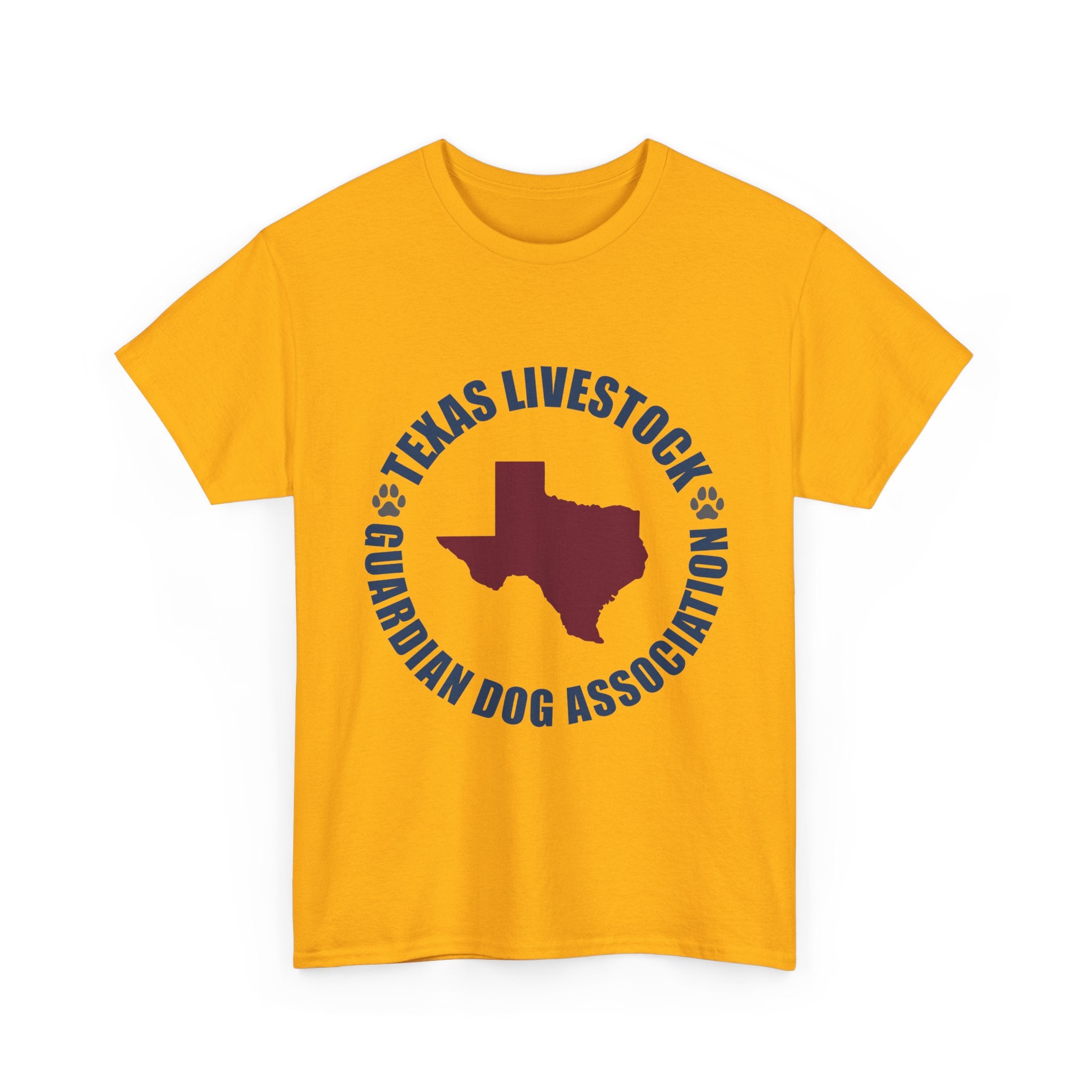 Texas Livestock Guardian Dog Association Tee — State Paw Print Logo Shirt