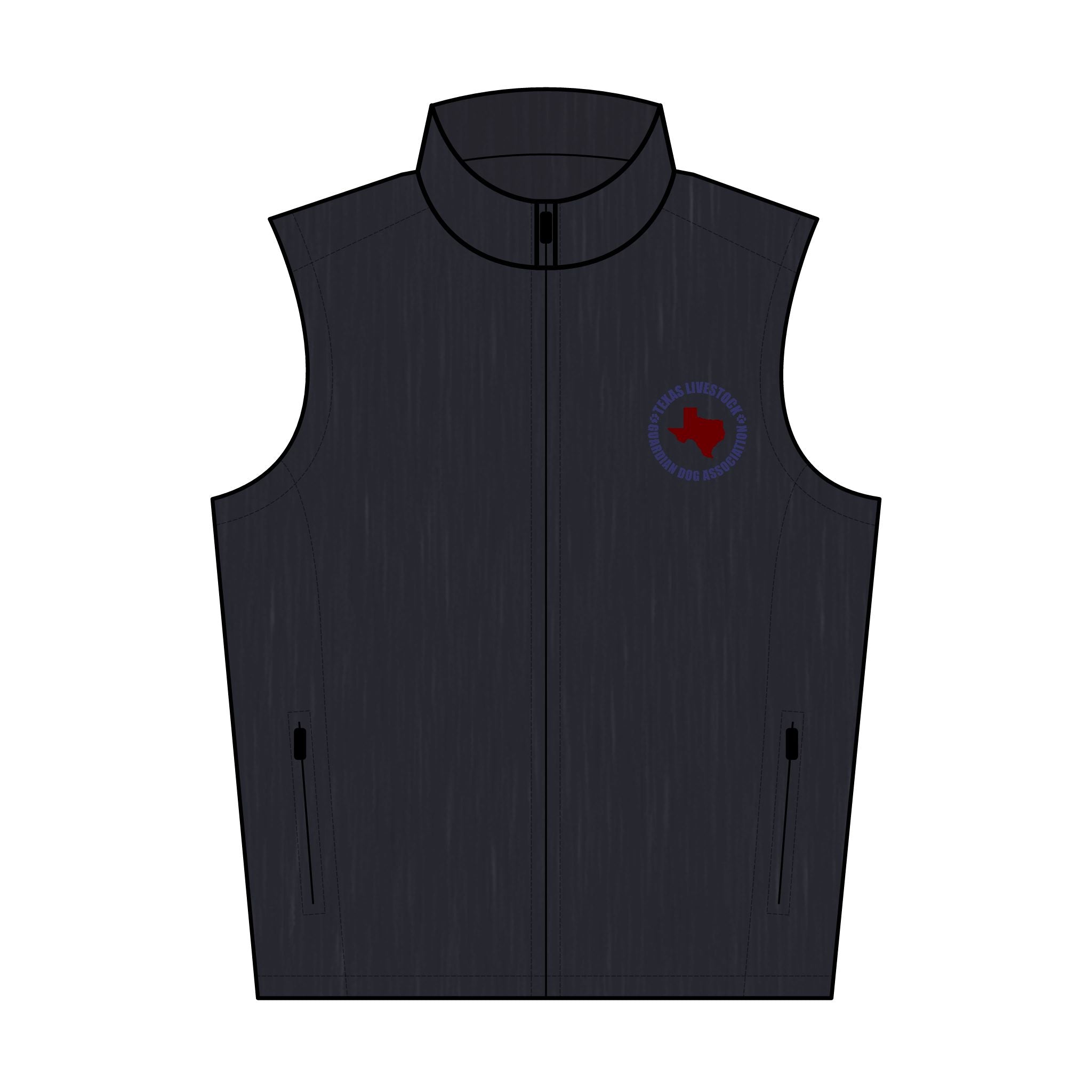 Men's Embroidered Soft Shell Vest — Texas Lone Star Logo