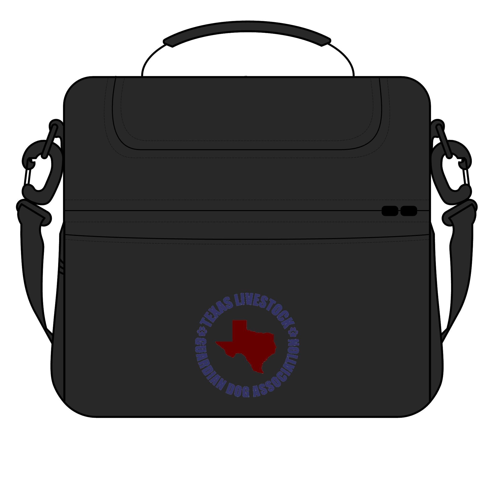 Texas Livestock Association Cooler Bag — Insulated Lunch Cooler with Texas Map Logo